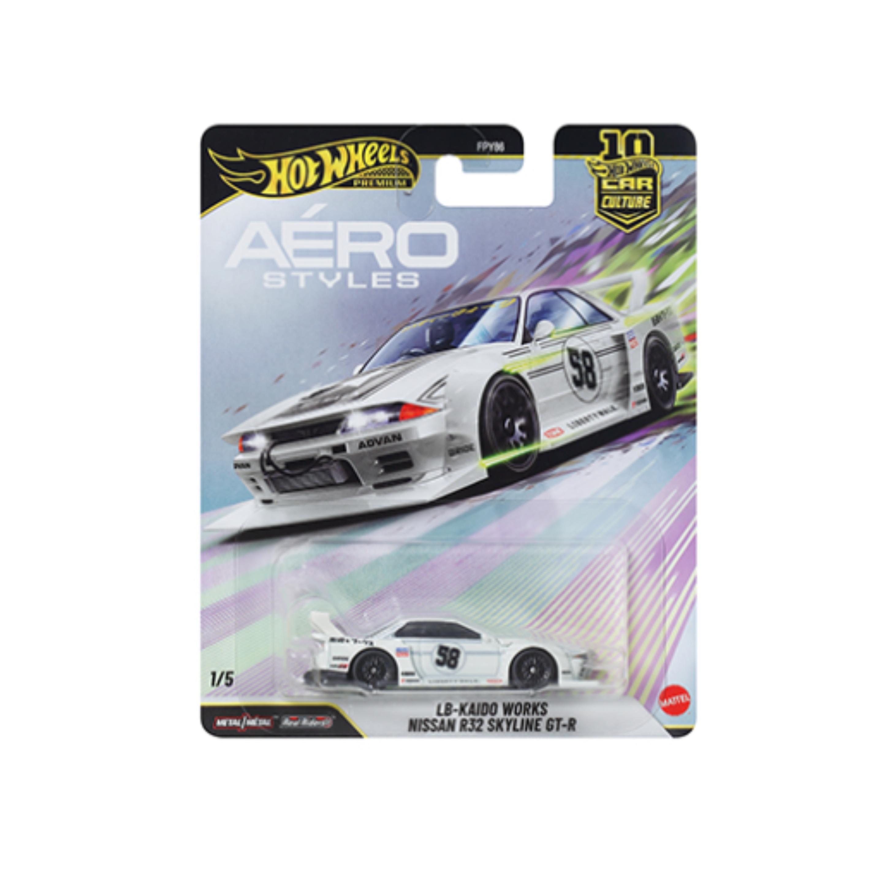 Hot Wheels Aero Styles LB-Kaido Works Nissan R32 Skyline GT-R