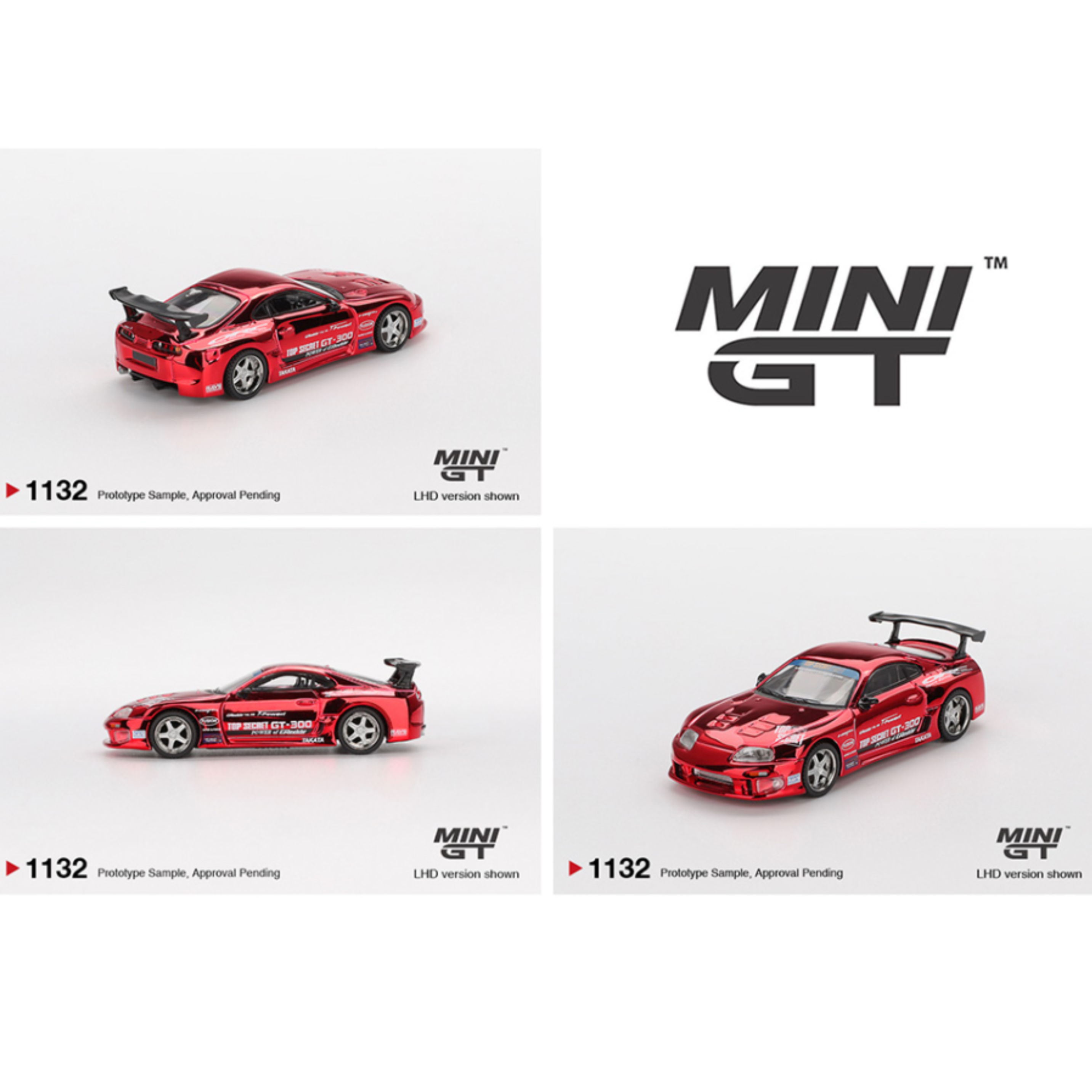 Mini GT Toyota Supra (A80) Top Secret GT-300 Top Secret – Red