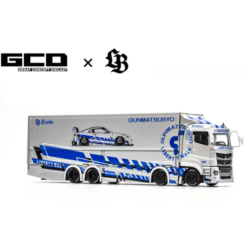 GCD LBWK Mitsubishi Fuso Super Great Transporter TAS Special – Silver- Special Edition (Preorder)