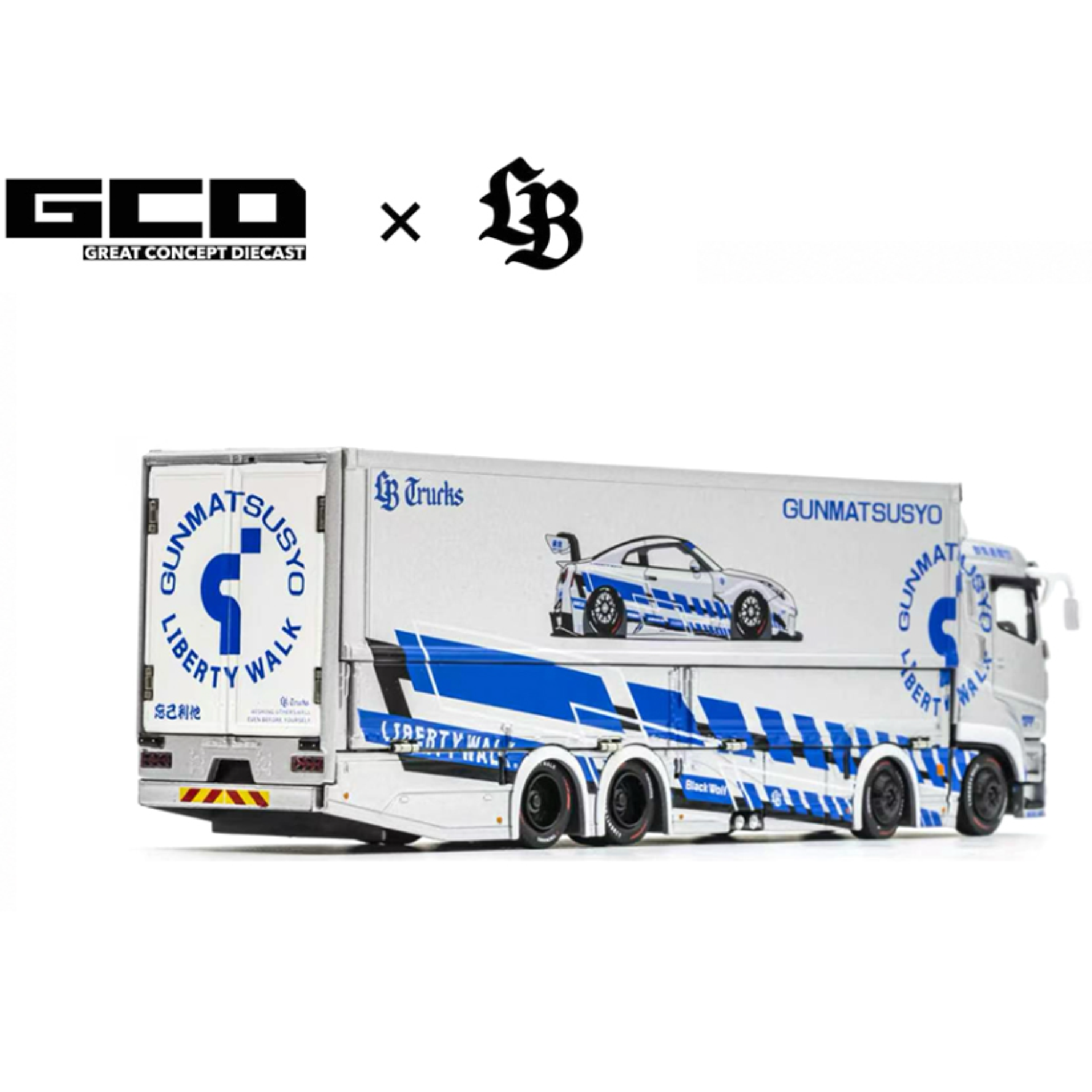 GCD LBWK Mitsubishi Fuso Super Great Transporter TAS Special – Silver- Special Edition (Preorder)