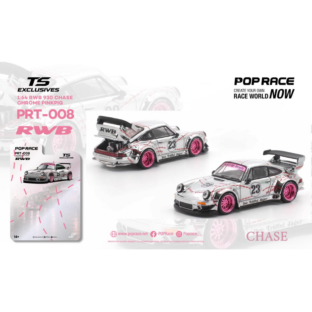 Pop Race x TS Exclusives RWB 930 Chrome Pink Pig - PRT008 (Preorder)