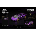 Pop Race x TS Exclusives Lamborghini Countach LPI 800-4 Purple Chrome - PRT007 (Preorder)