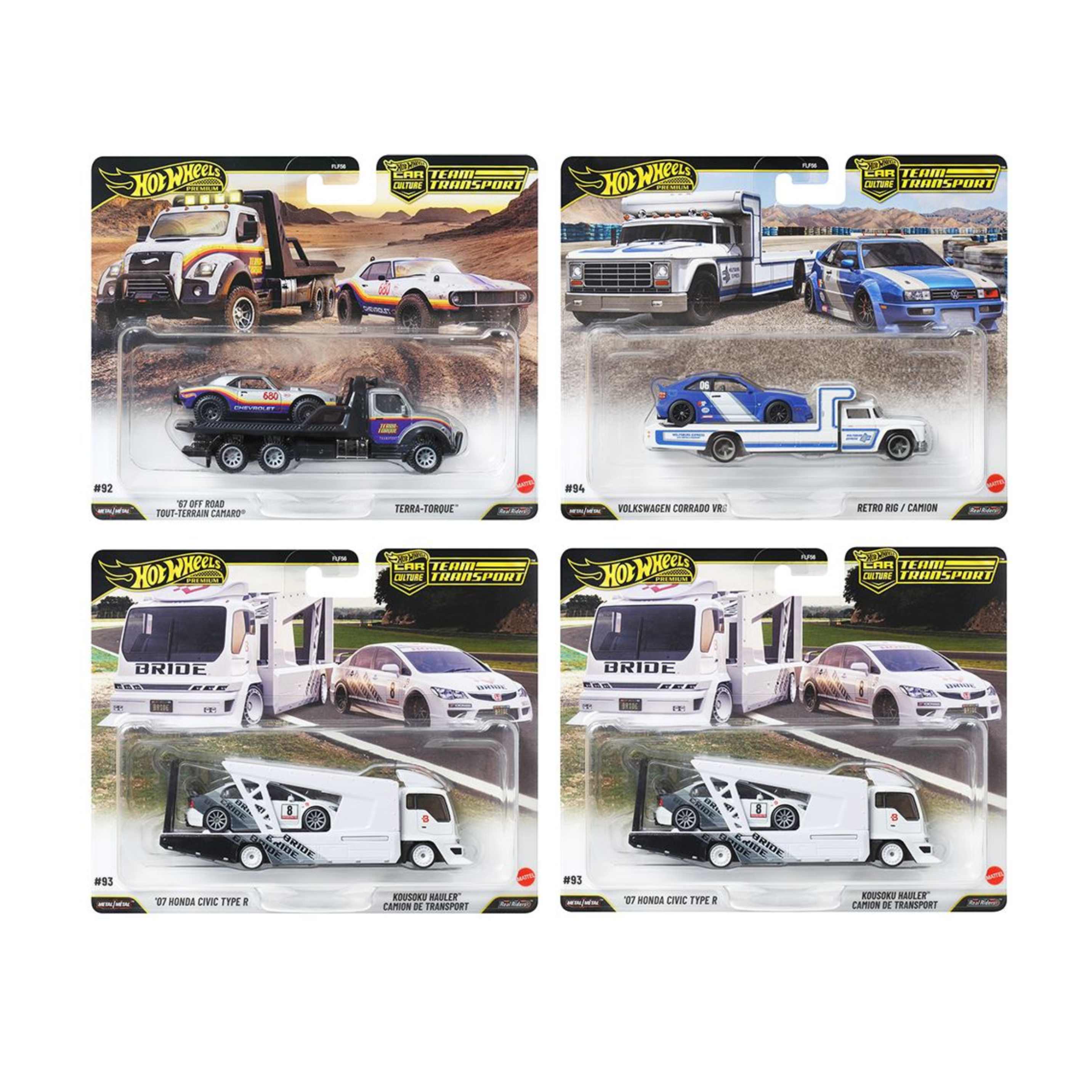Hot Wheels Team Transport 2026 L Case Pack of 4 Cars (Preorder)