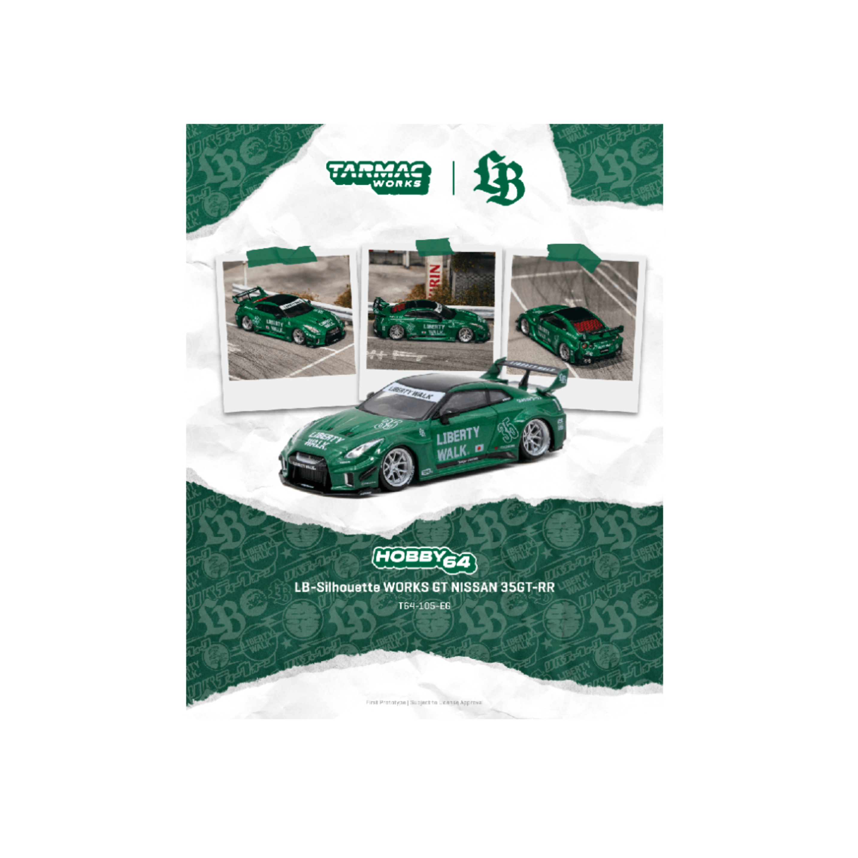 Tarmac Works LB-Silhouette WORKS GT NISSAN 35GT-RR – Emerald green – Hobby64 (Preorder)