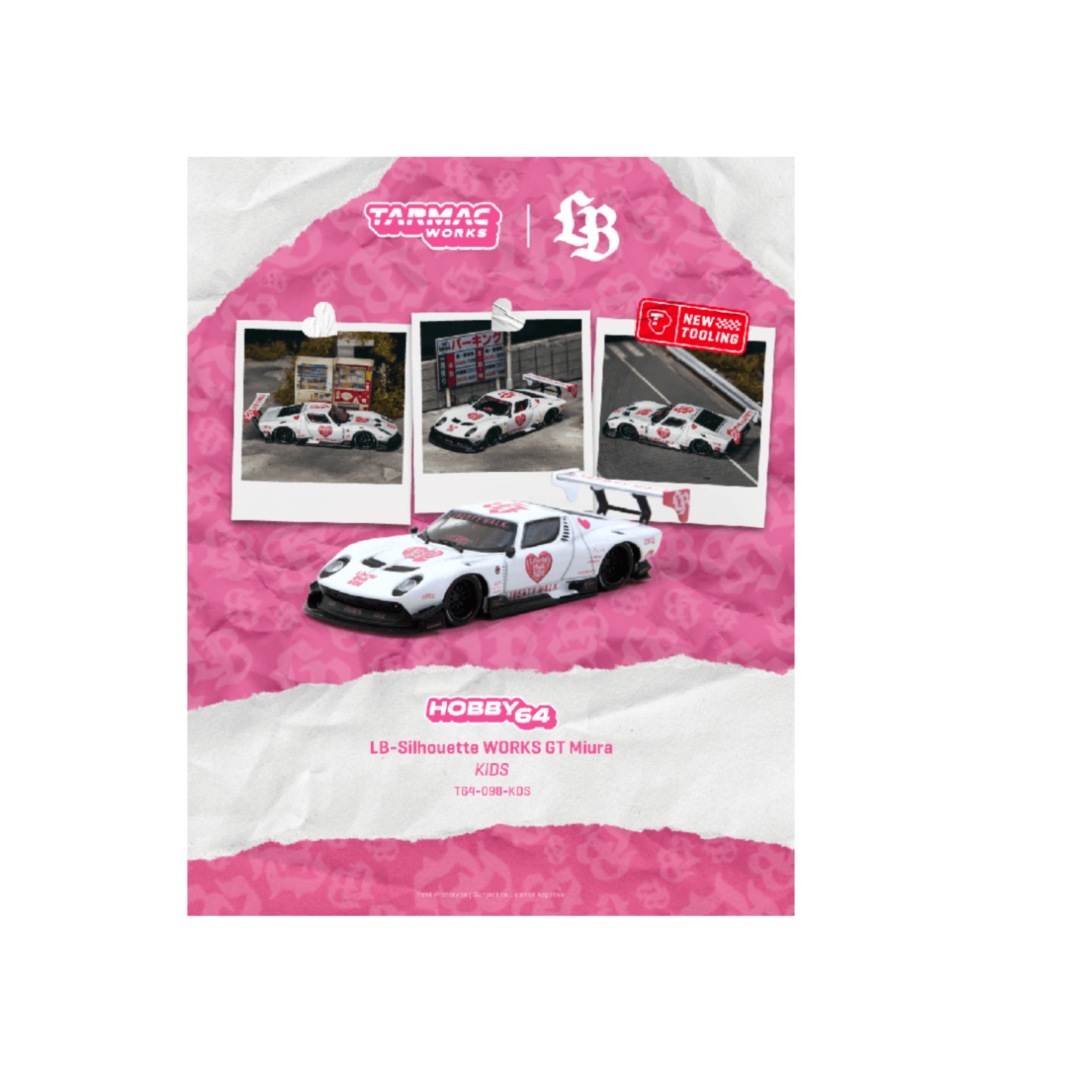 Tarmac Works LB-Silhouette WORKS GT Miura KIDS – White – Hobby64 (Preorder)