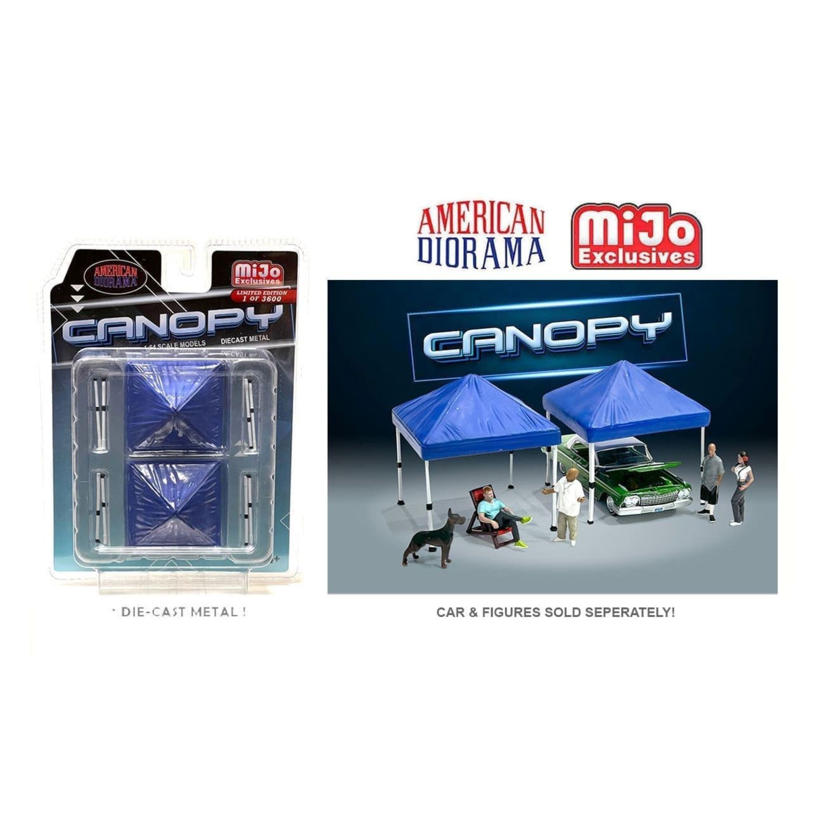 American Diorama 2 Pack Canopy Set - Blue – Limited 3,600 Set – MiJo Exclusives