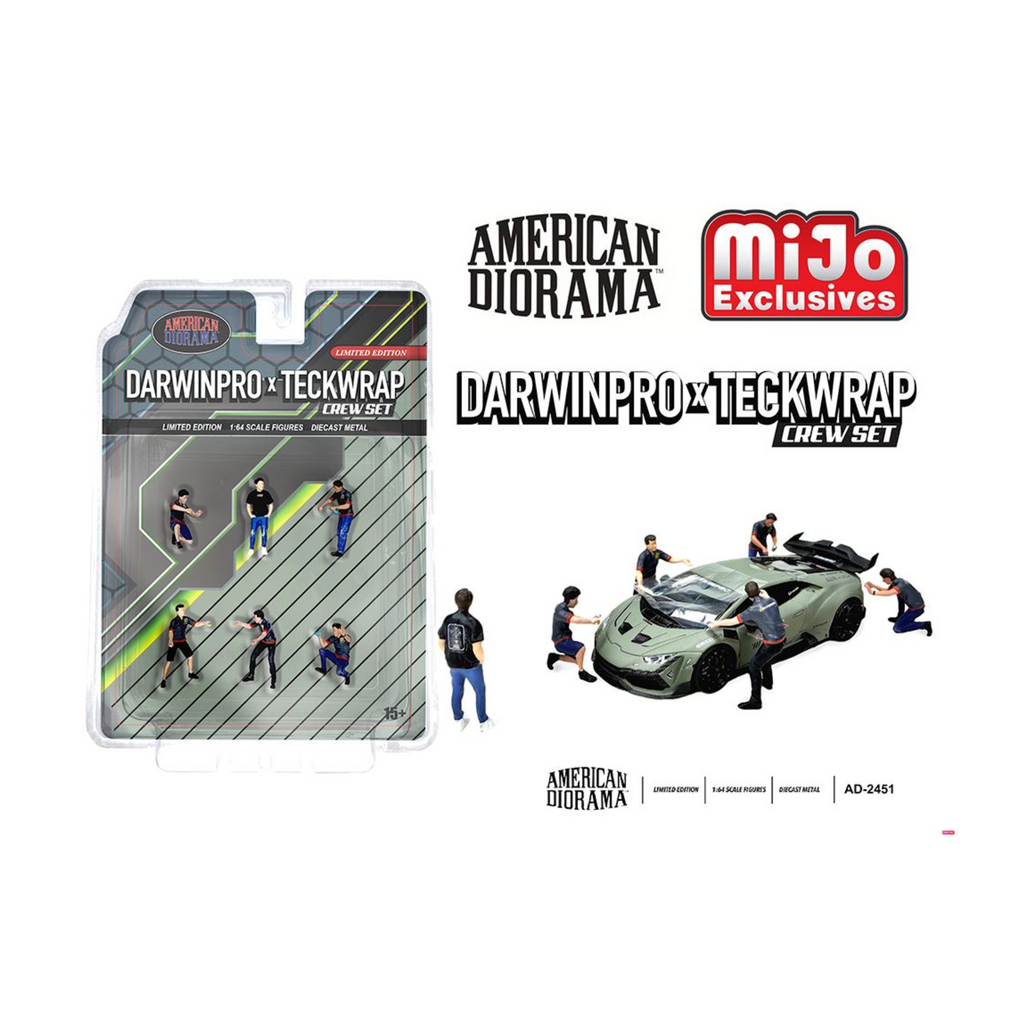 American Diorama Figures Set DarwinPro x Teckwrap Crew – MiJo Exclusives – Limited Edition (Preorder)