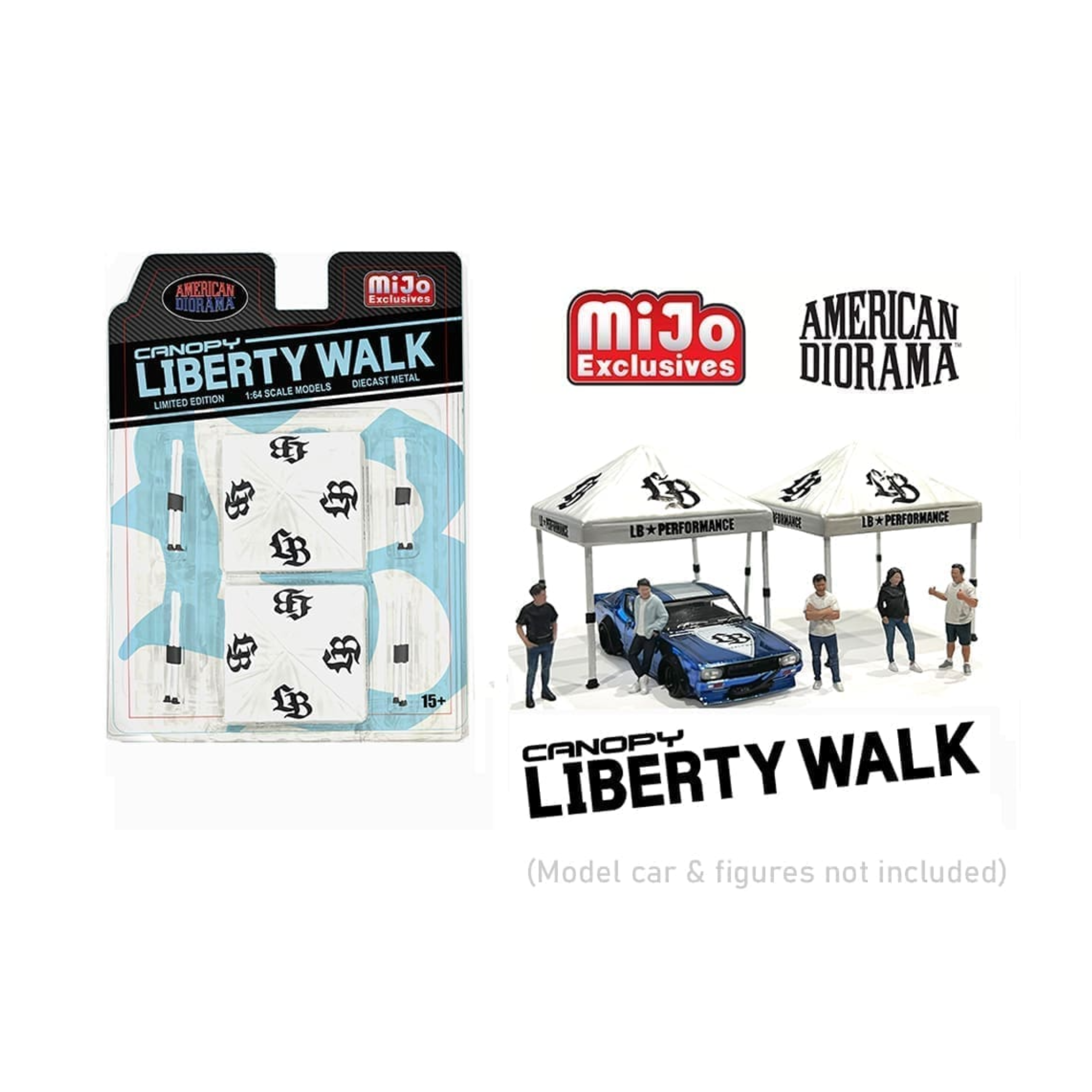 American Diorama Canopy Liberty Walk – White – Mijo Exclusives