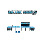 American Diorama 1:64 Metal Tools Set A Blue – Mijo Exclusives (Preorder)
