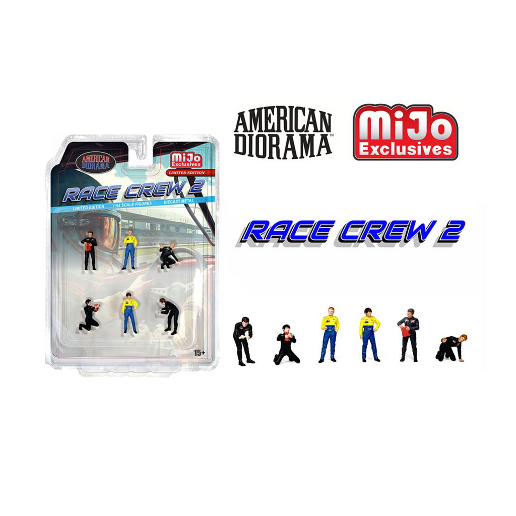American Diorama Figures Set Race Crew II – MiJo Exclusives – Limited Edition (Preorder)