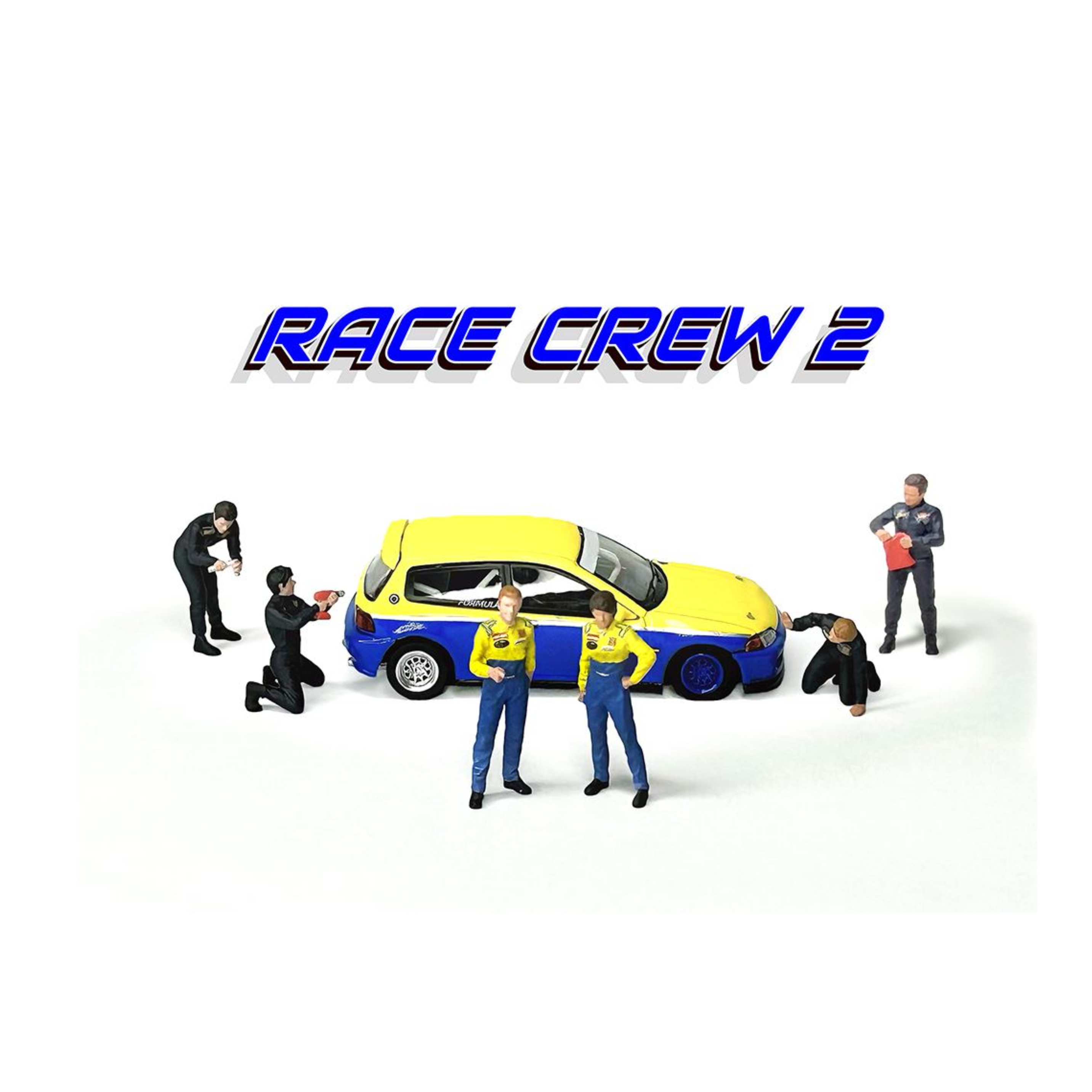 American Diorama Figures Set Race Crew II – MiJo Exclusives – Limited Edition (Preorder)
