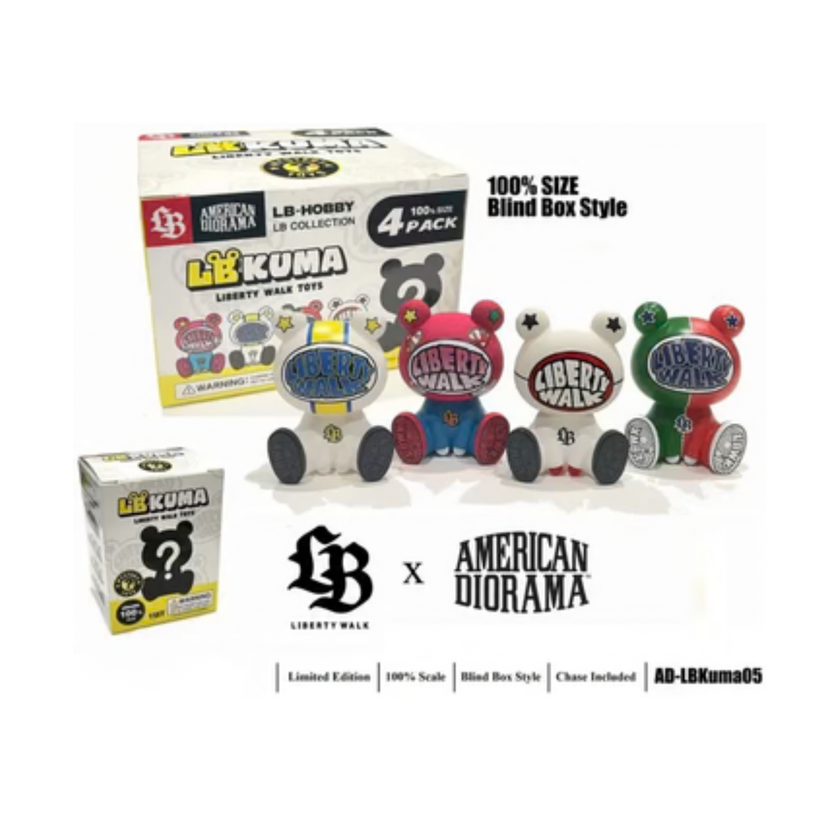 American Diorama x Liberty Walk Kuma Version 1 - Blind Box
