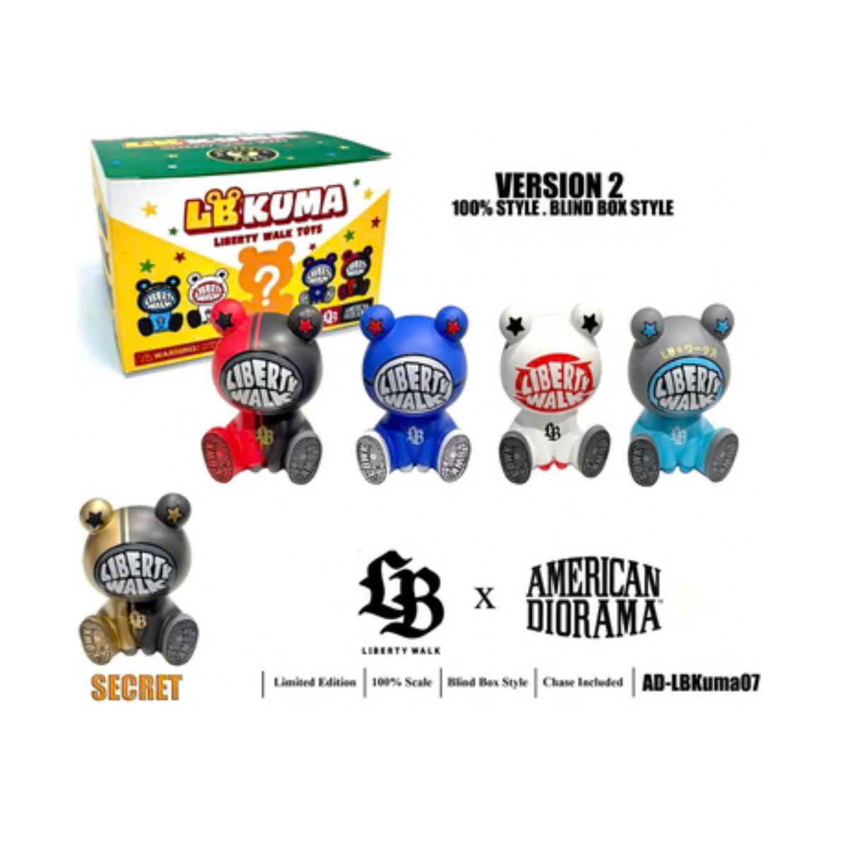 American Diorama x Liberty Walk Kuma Version 2 - Blind Box