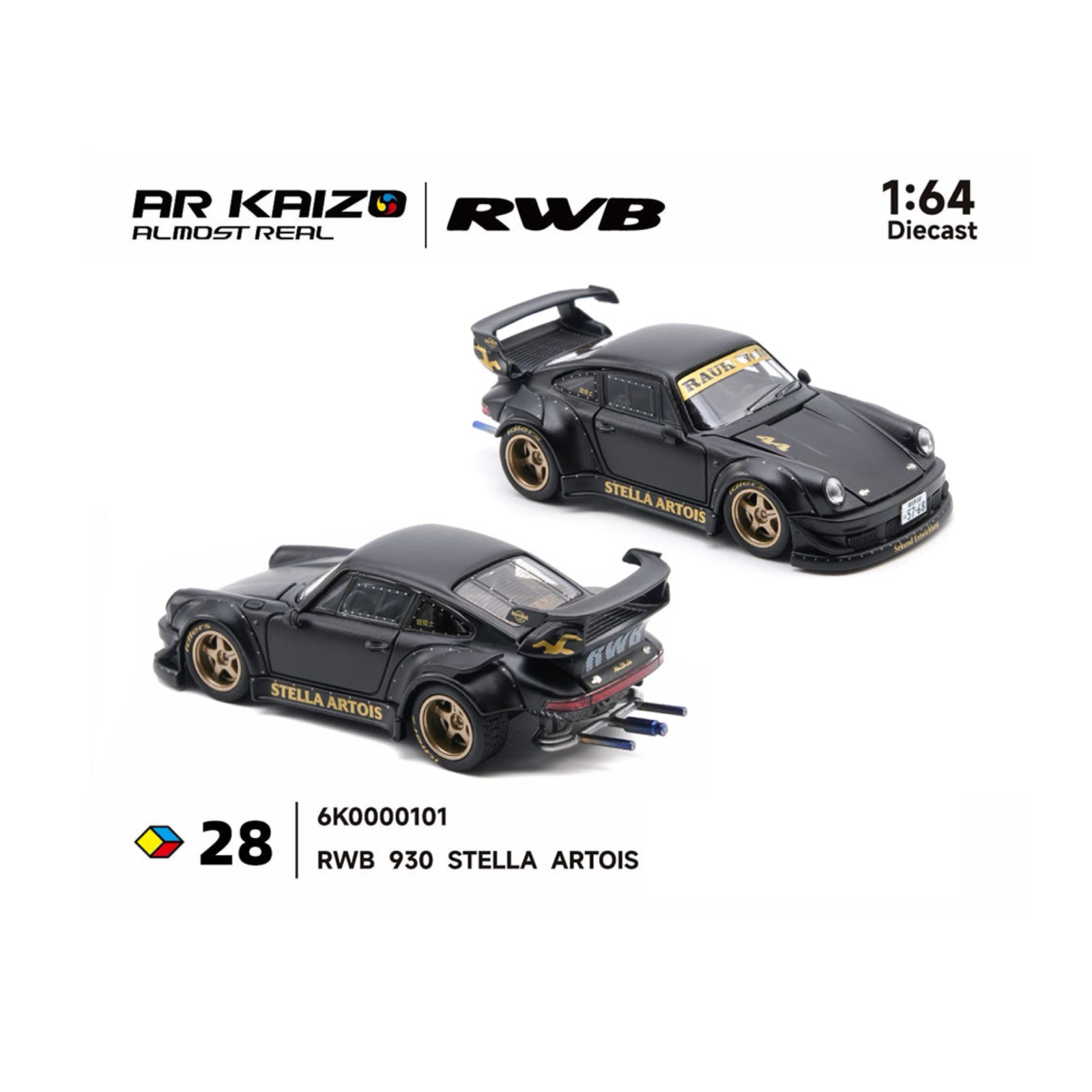 Almost Real KAIZO RWB 930 Stella Artois 2026 Hobby Expo China Beijing Special Edition – Matte Black (Preorder)