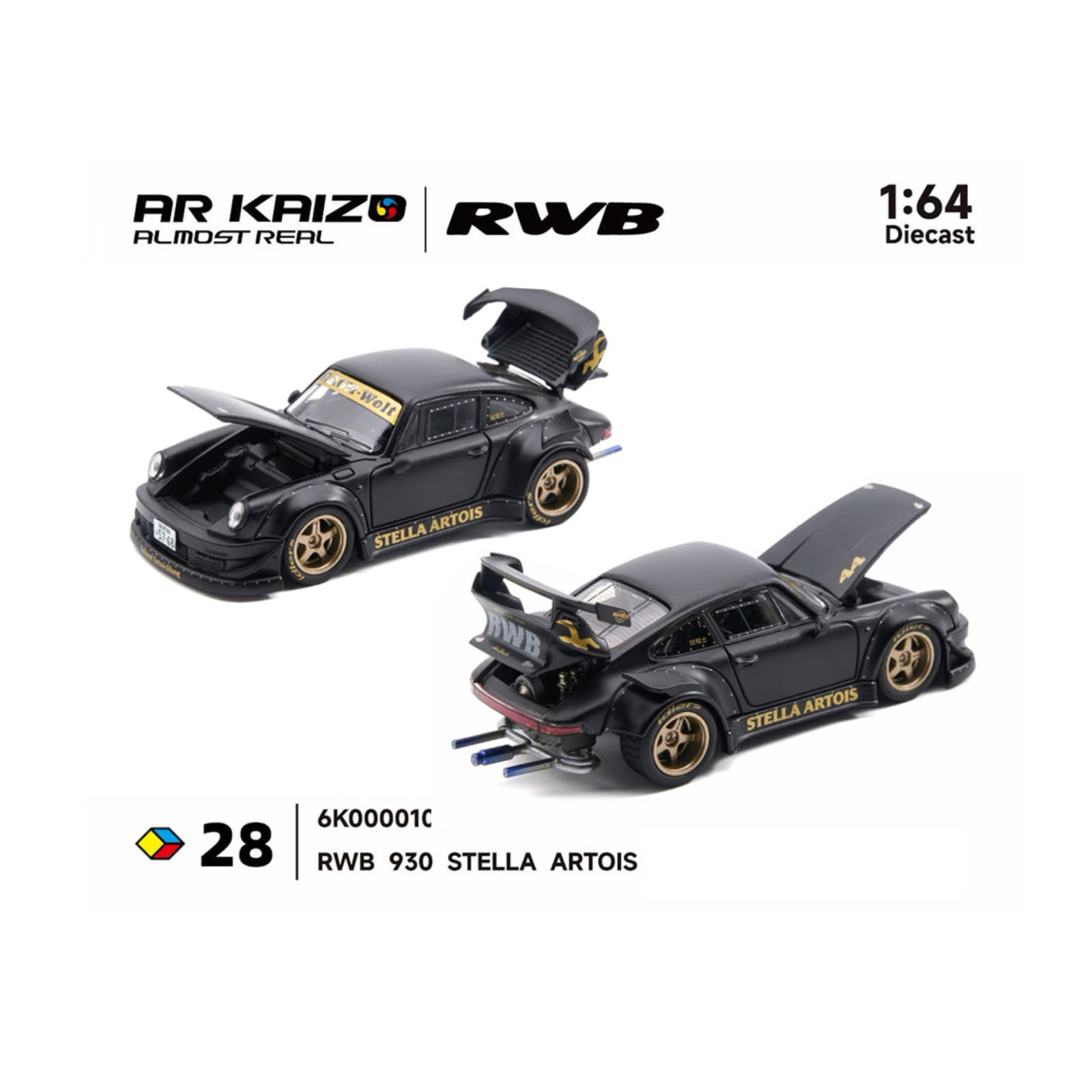 Almost Real KAIZO RWB 930 Stella Artois 2026 Hobby Expo China Beijing Special Edition – Matte Black (Preorder)