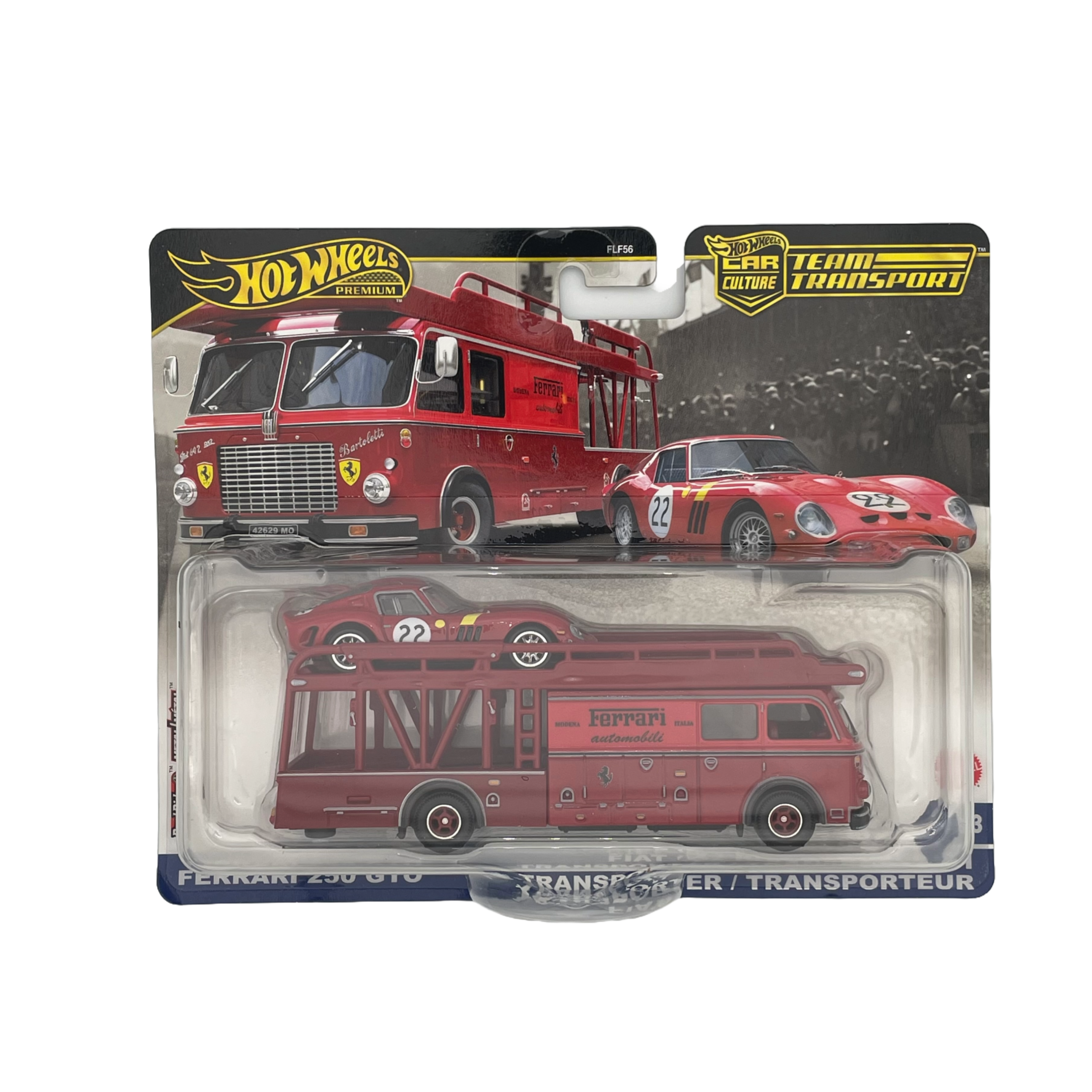 Hot Wheels Ferrari 250 GTO & Fiat 642 RN2 Bartoletti Transporter