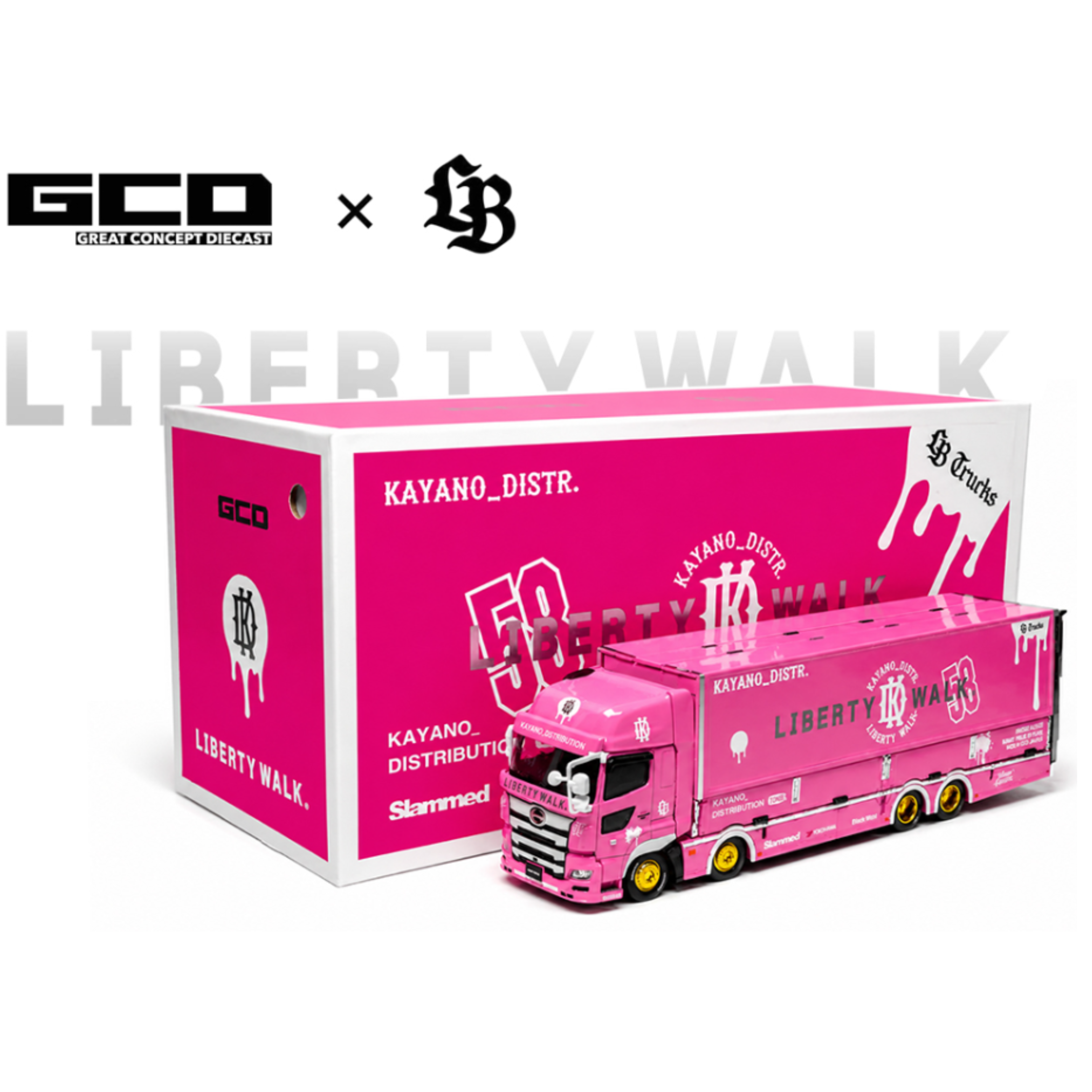 GCD LBWK HINO700 LB Truck -Pink – Special Edition (Preorder)