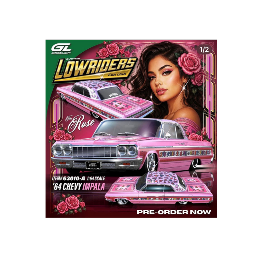 Greenlight Custom Lowriders – 1964 Chevrolet Impala SS Rose – Pink (Preorder)