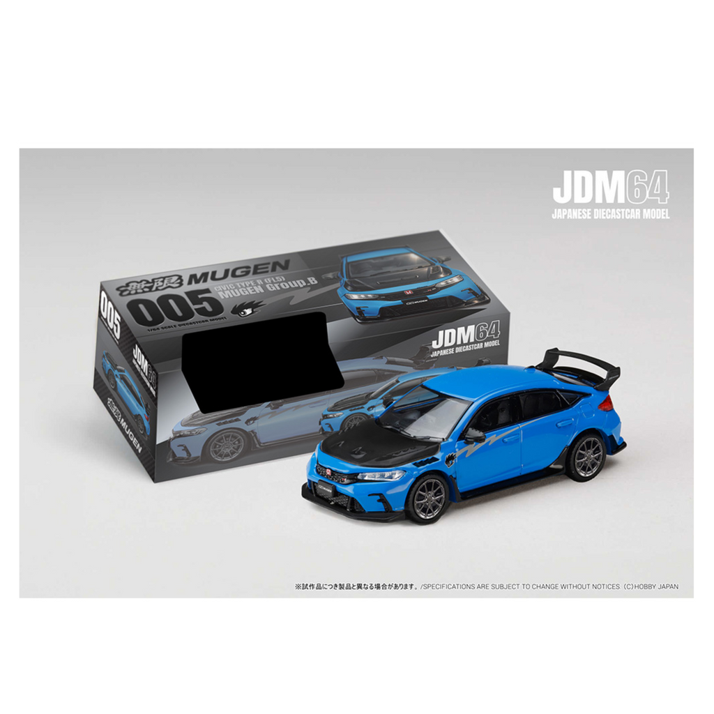 Hobby Japan Honda Civic Type R (FL5) MUGEN Group B 2024 – Racing Blue Pearl (Preorder)