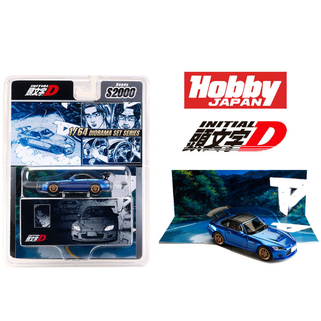 Hobby Japan Initial D Honda S2000 with Collector Cards Toshiya Joshima VS Takumi Fujiwara (Preorder)