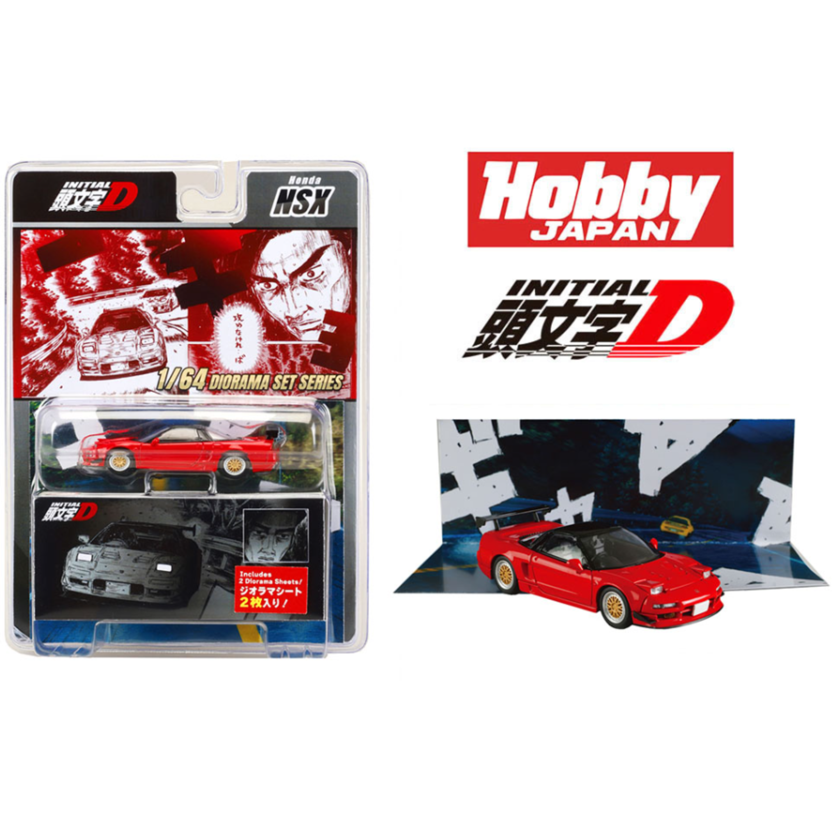 Hobby Japan Initial D Honda NSX Initial D Go Hojo VS Keisuke Takahashi – Limited Edition (Preorder)