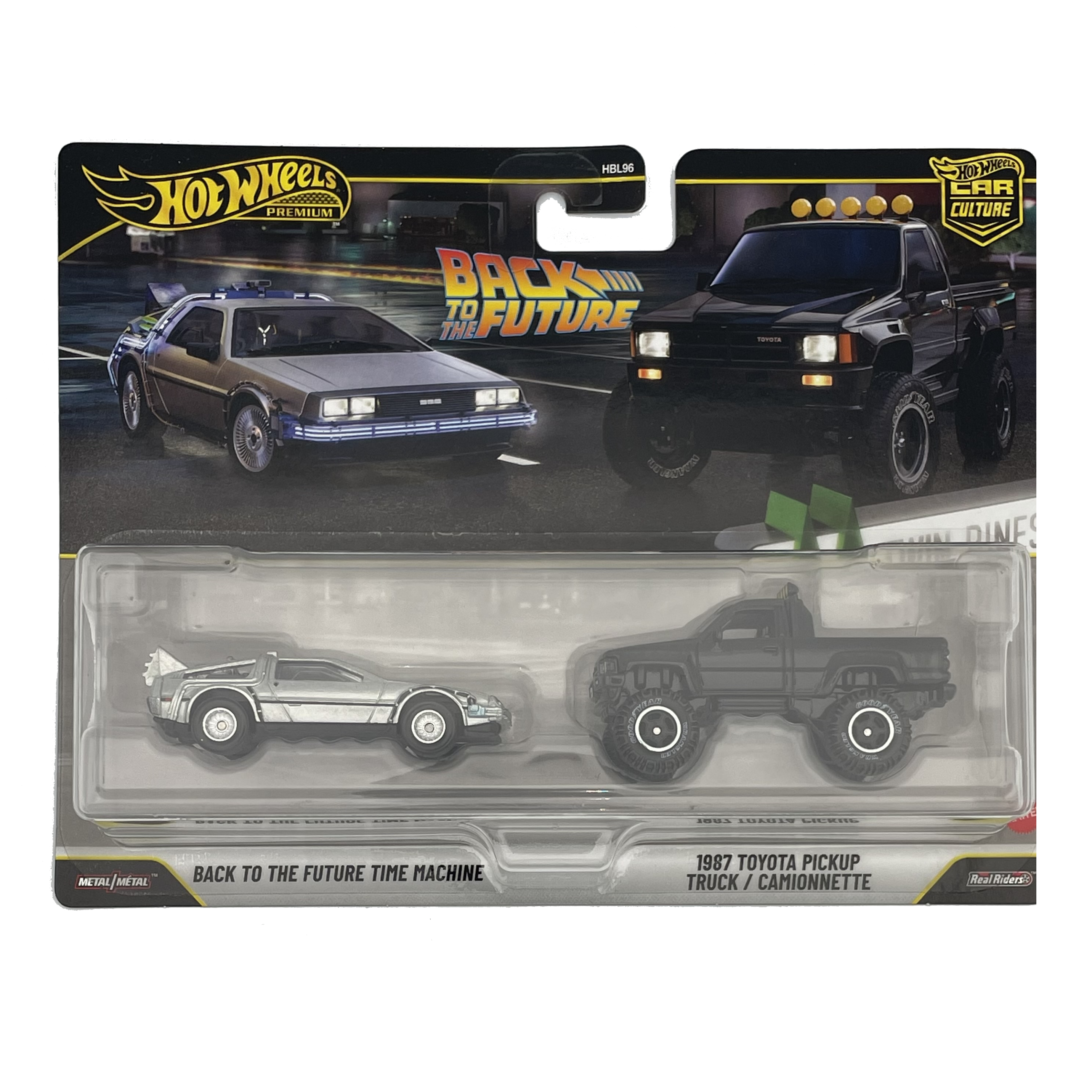 Hot Wheels Back to the Future Time Machine & 1987 Toyota Pickup - 2 pack