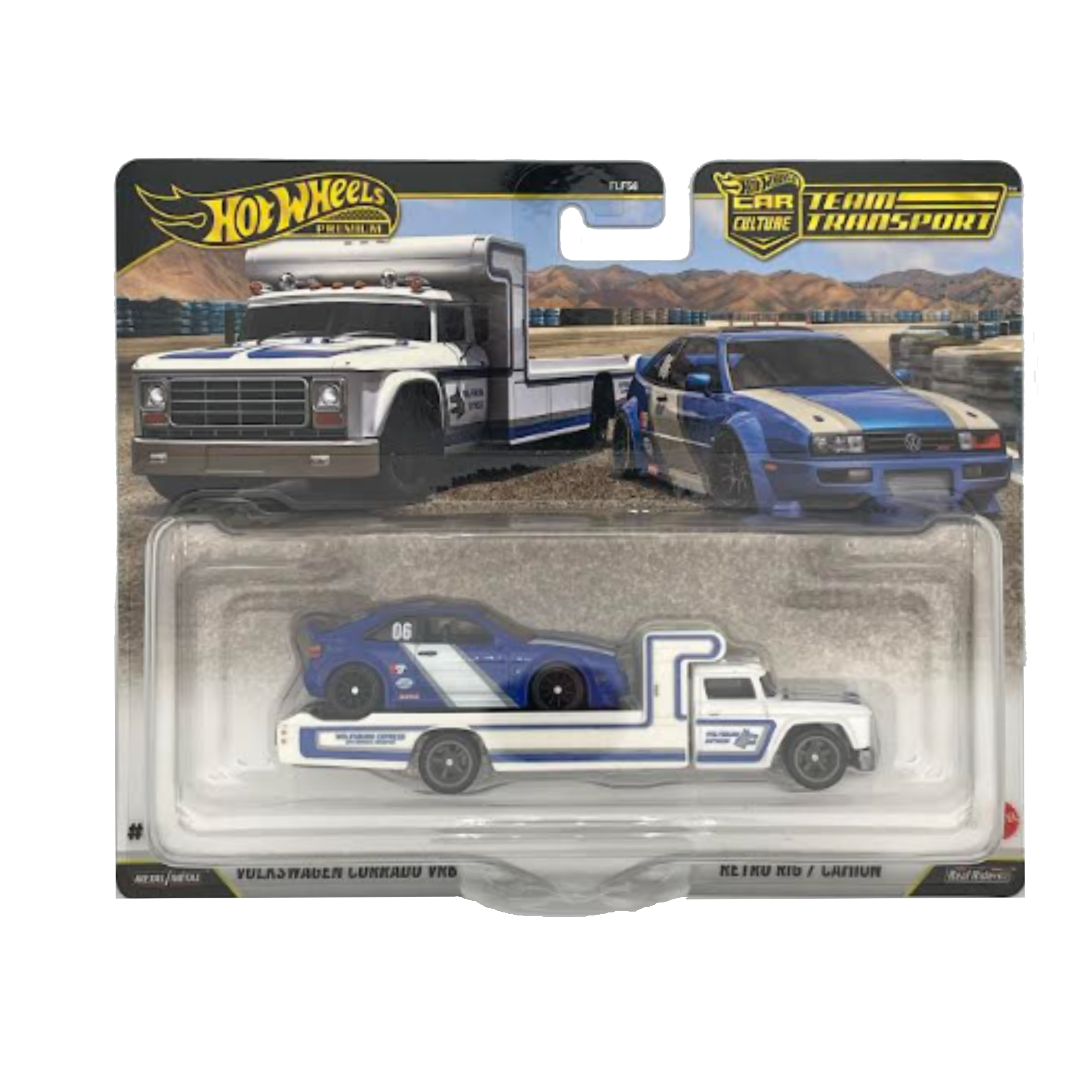 Hot Wheels Team Transport VW Corrado VR6 / Retro Rig Camion (L case)