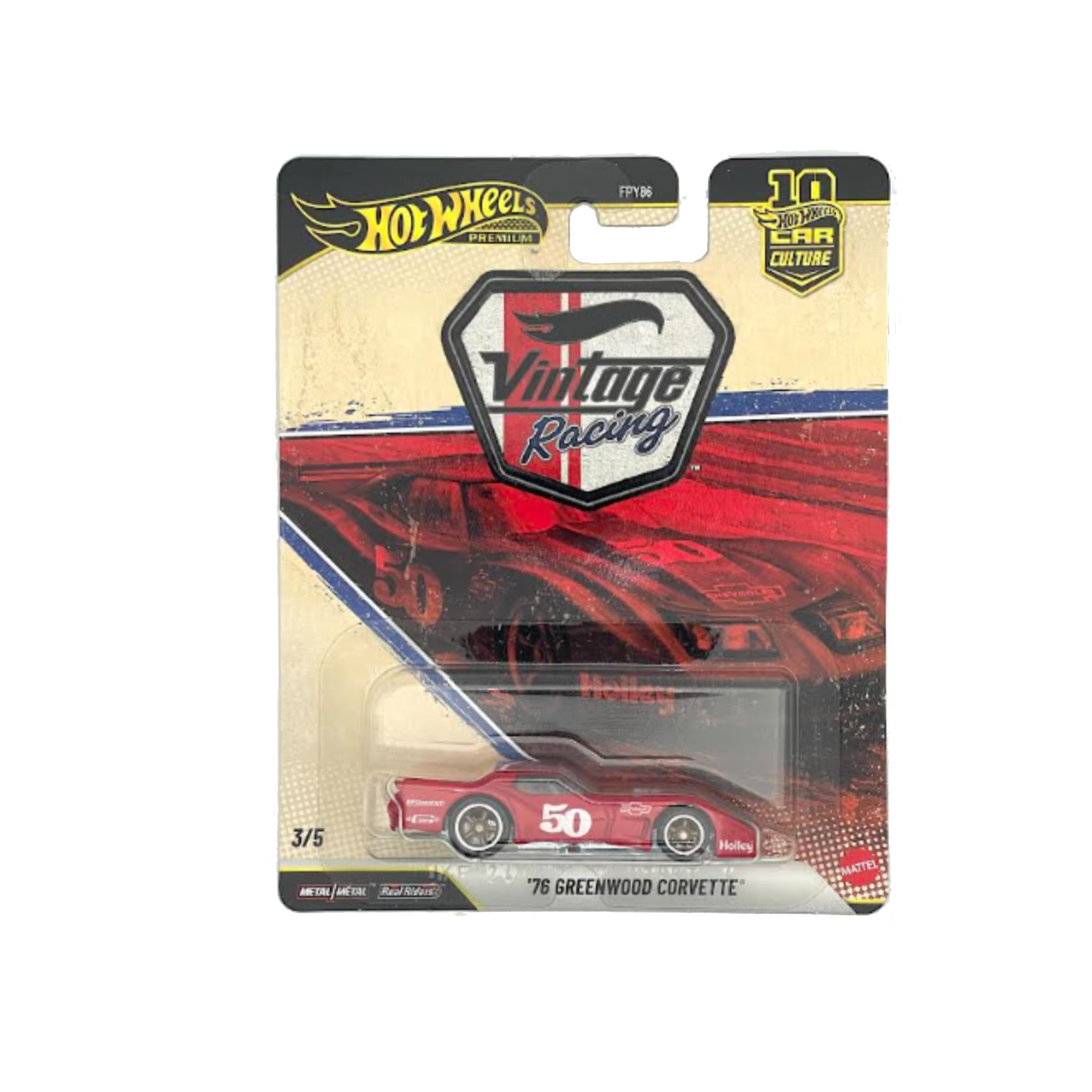 Hot Wheels Vintage Racing '76 Greenwood Corvette (3/5)