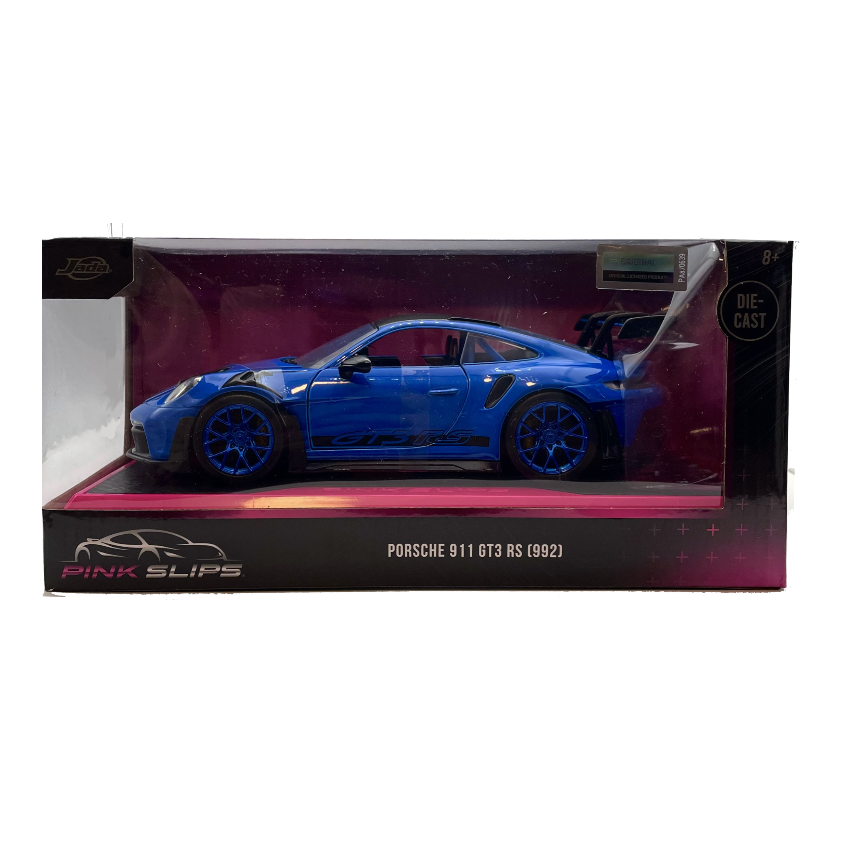 Jada Toys Pink Slips Porsche 911 GT3 RS (992) Blue 1:24