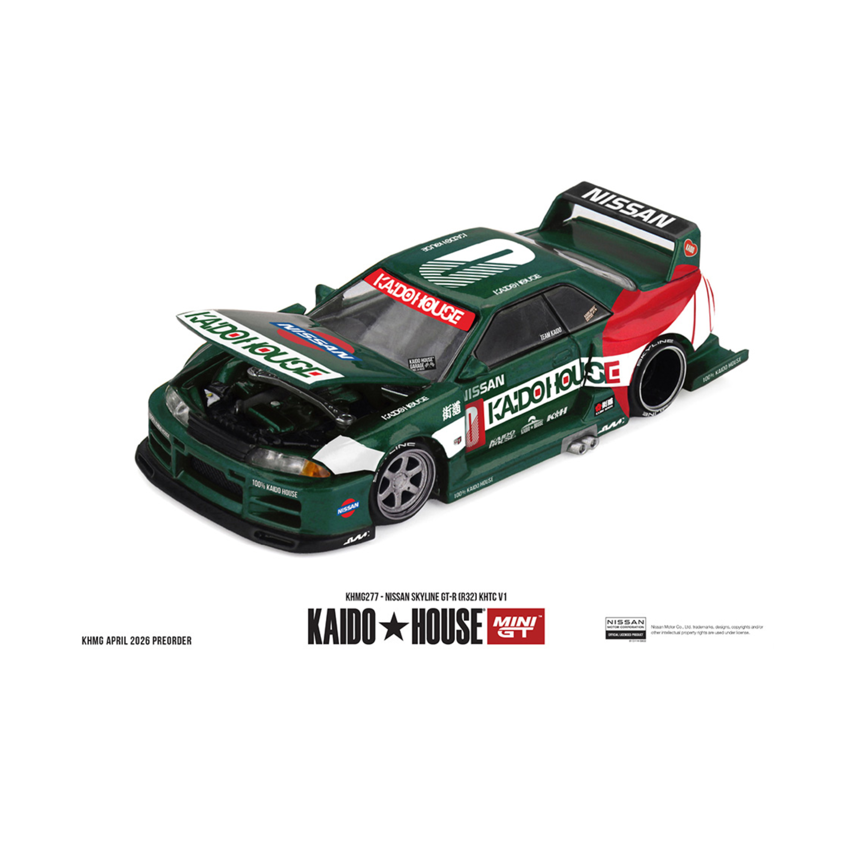 Kaido House x Mini GT Nissan Skyline GT-R (R32) KHTC V1 (Preorder)