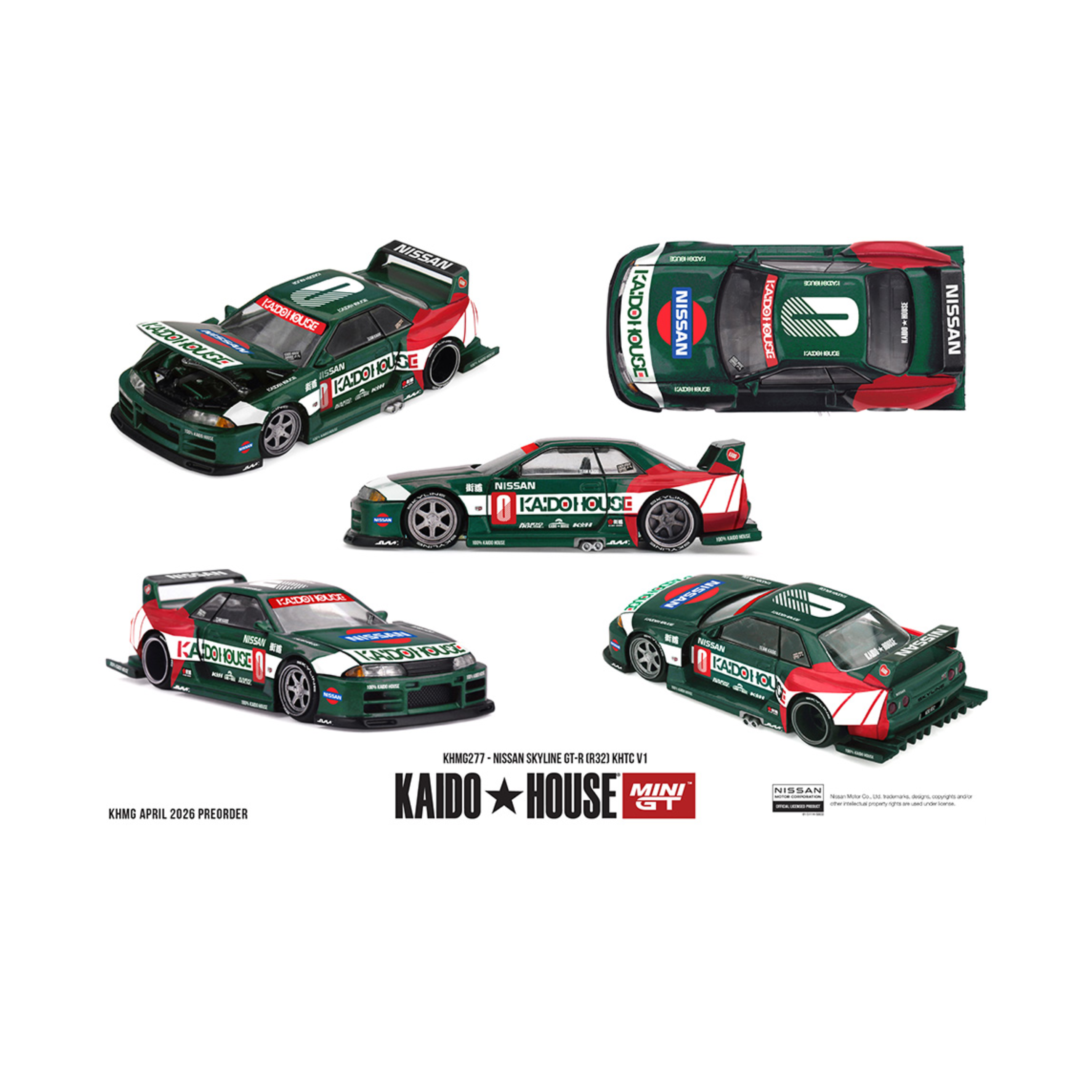 Kaido House x Mini GT Nissan Skyline GT-R (R32) KHTC V1 (Preorder)