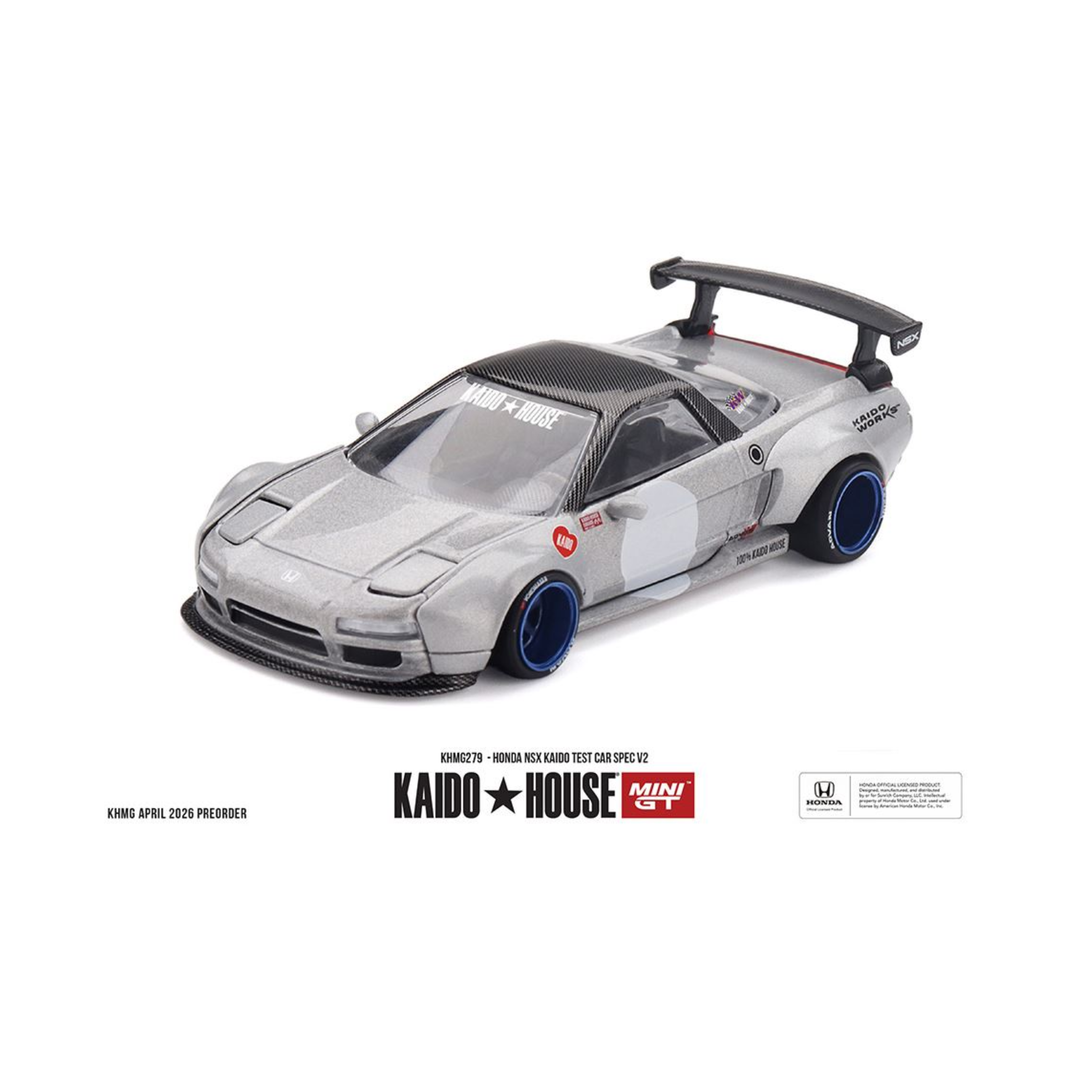 Kaido House x Mini GT Honda NSX Kaido Test Car Spec V2 (Preorder)