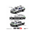 Kaido House x Mini GT Datsun Kaido 510 Wagon Police – Black White Two-Tone (Preorder)