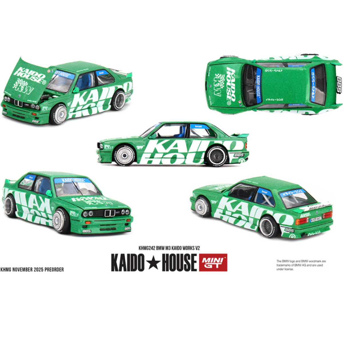Kaido House x Mini GT BMW M3 Kaido Works V2- Green