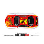 Kaido House x Mini GT Nissan Skyline GT-R (R33) Kaido Stock Car V1 – White w/ Red Two-tone (Preorder)