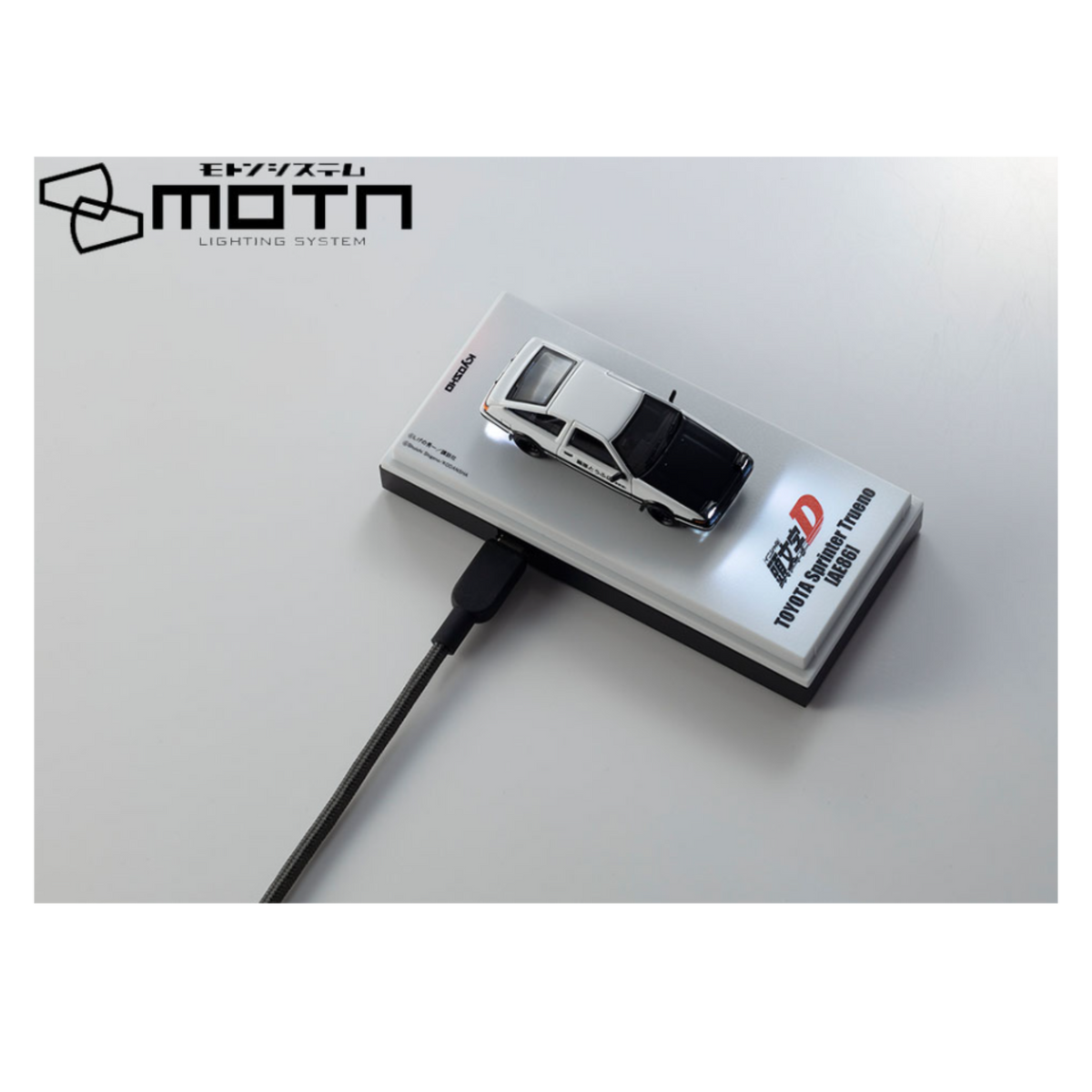 Kyosho Initial D Toyota Trueno (AE86) with LED MOTN Base Compatible – Limited Edition (Preorder)