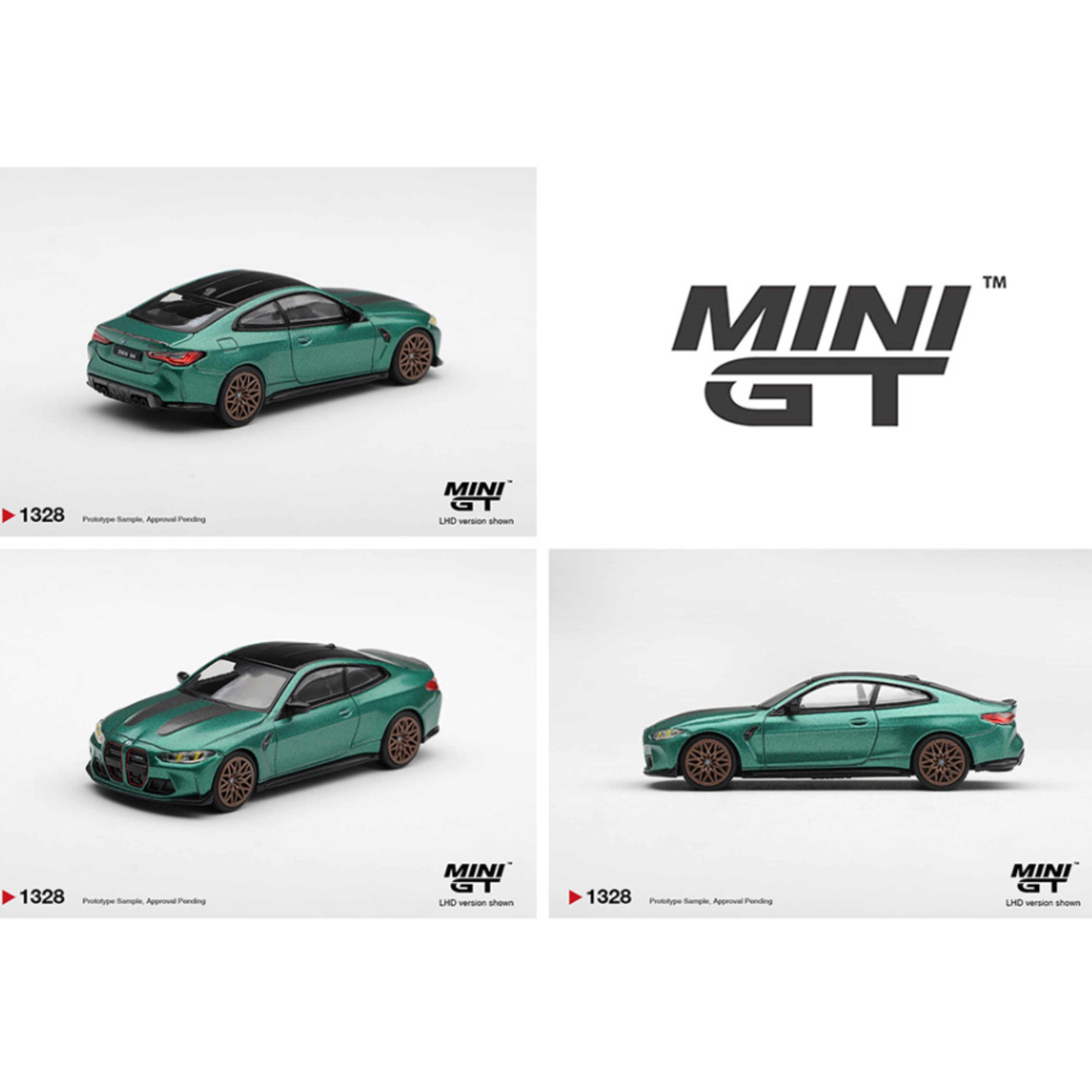 Mini GT BMW M4 CS Frozen Isle of Man Green Metallic – Limited Edition (Preorder)