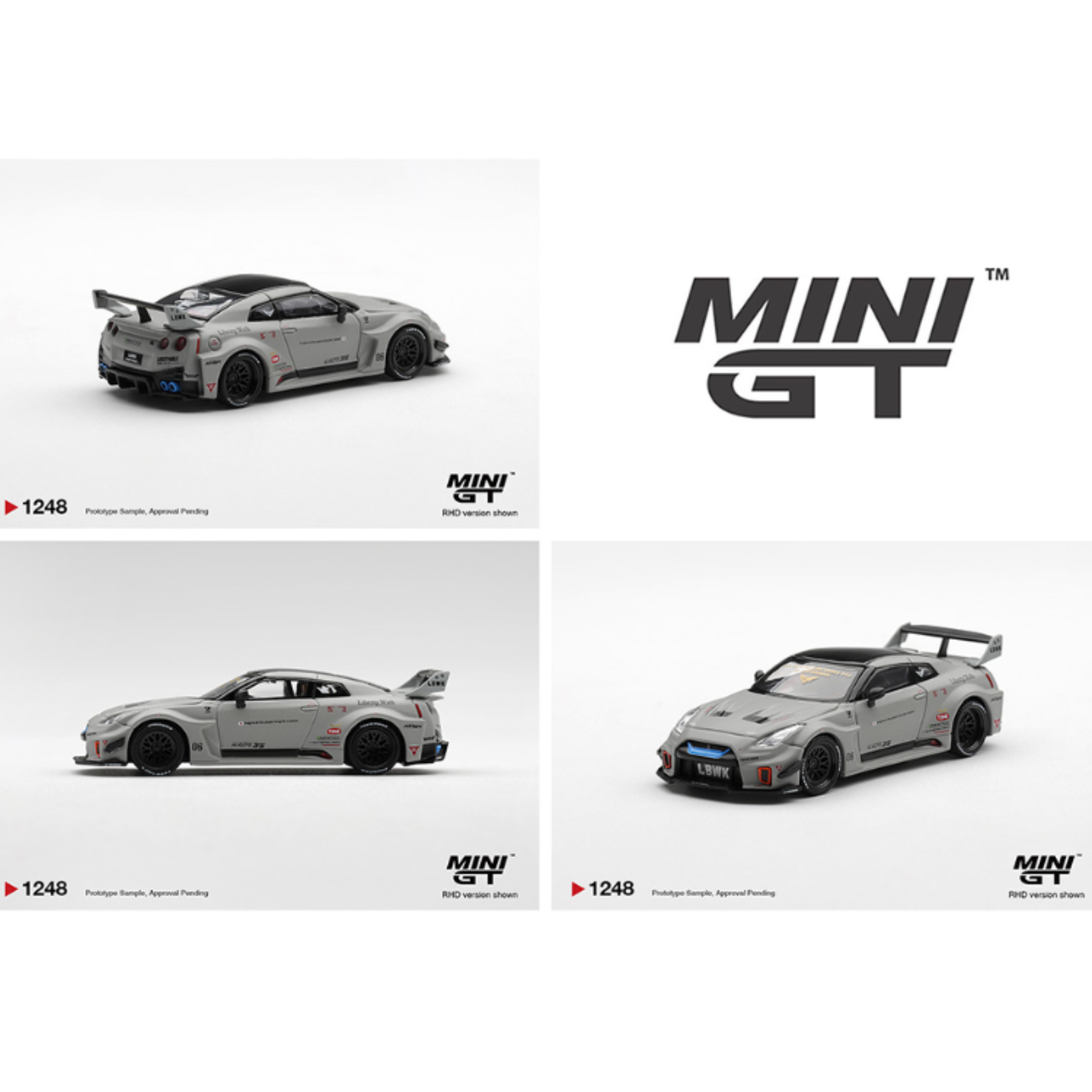 Mini GT Nissan LB-Silhouette Works GT 35GT-RR Ver.1 – Matt Grey – Limited Edition (Preorder)