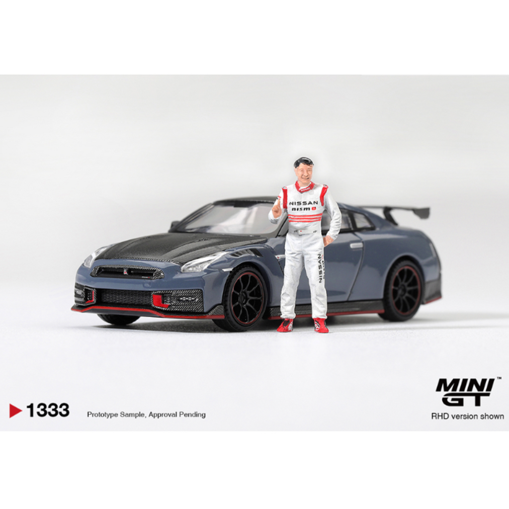 Mini GT Nissan GT-R Nismo 2024 Tsukuba Production Car Lap Record W / Matsuda Figure Tsugio Matsuda Collection – Limited Edition (Preorder)