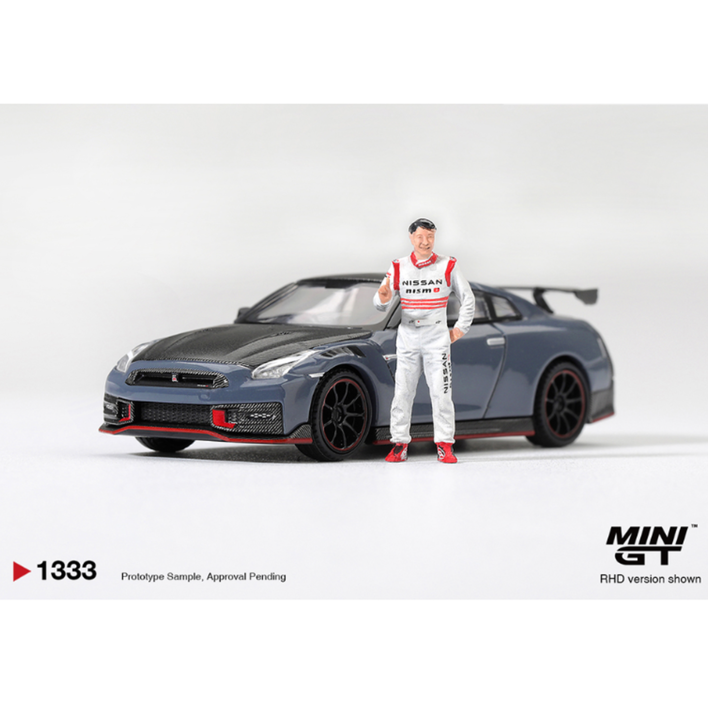 Mini GT Nissan GT-R Nismo 2024 Tsukuba Production Car Lap Record W / Matsuda Figure Tsugio Matsuda Collection – Limited Edition (Preorder)
