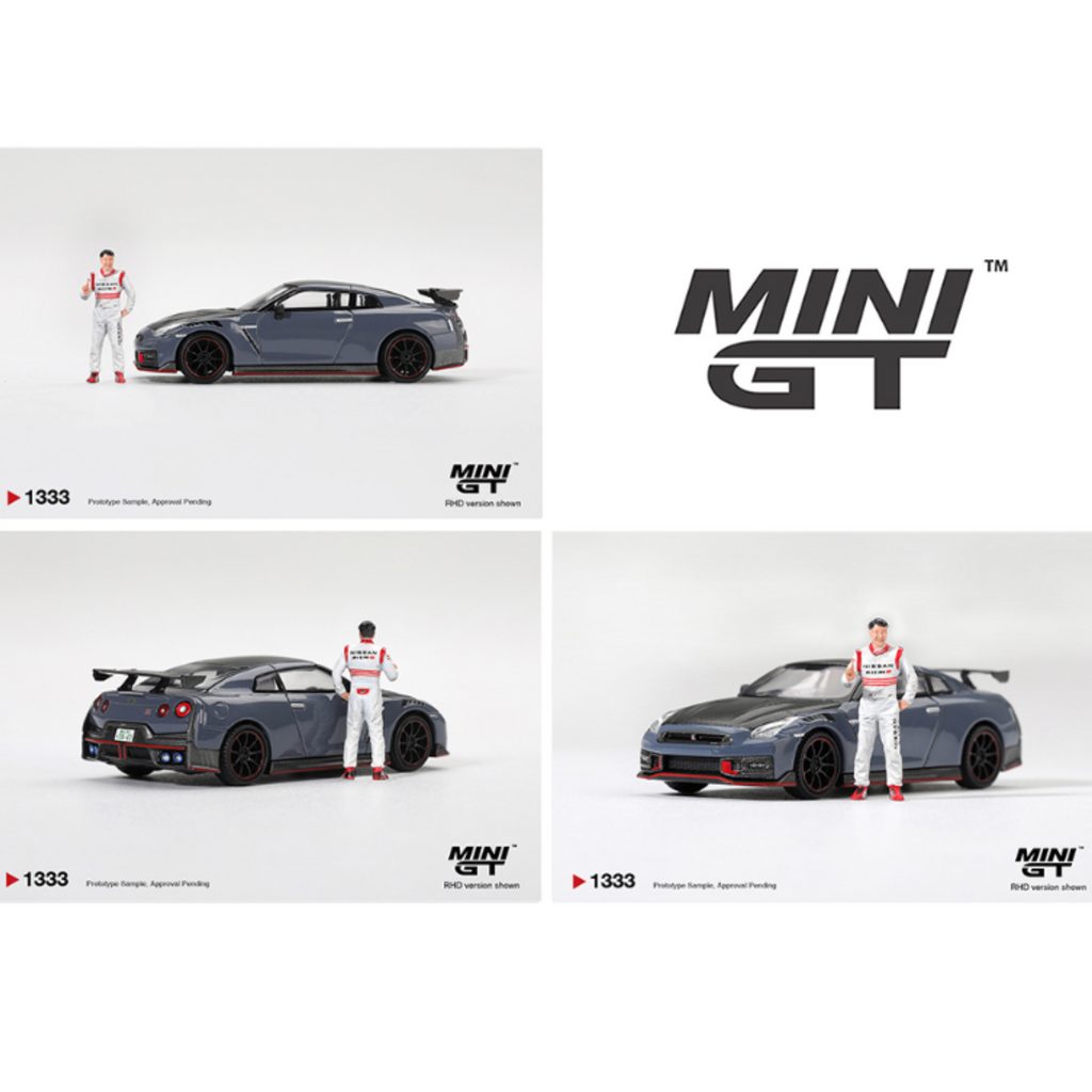 Mini GT Nissan GT-R Nismo 2024 Tsukuba Production Car Lap Record W / Matsuda Figure Tsugio Matsuda Collection – Limited Edition (Preorder)