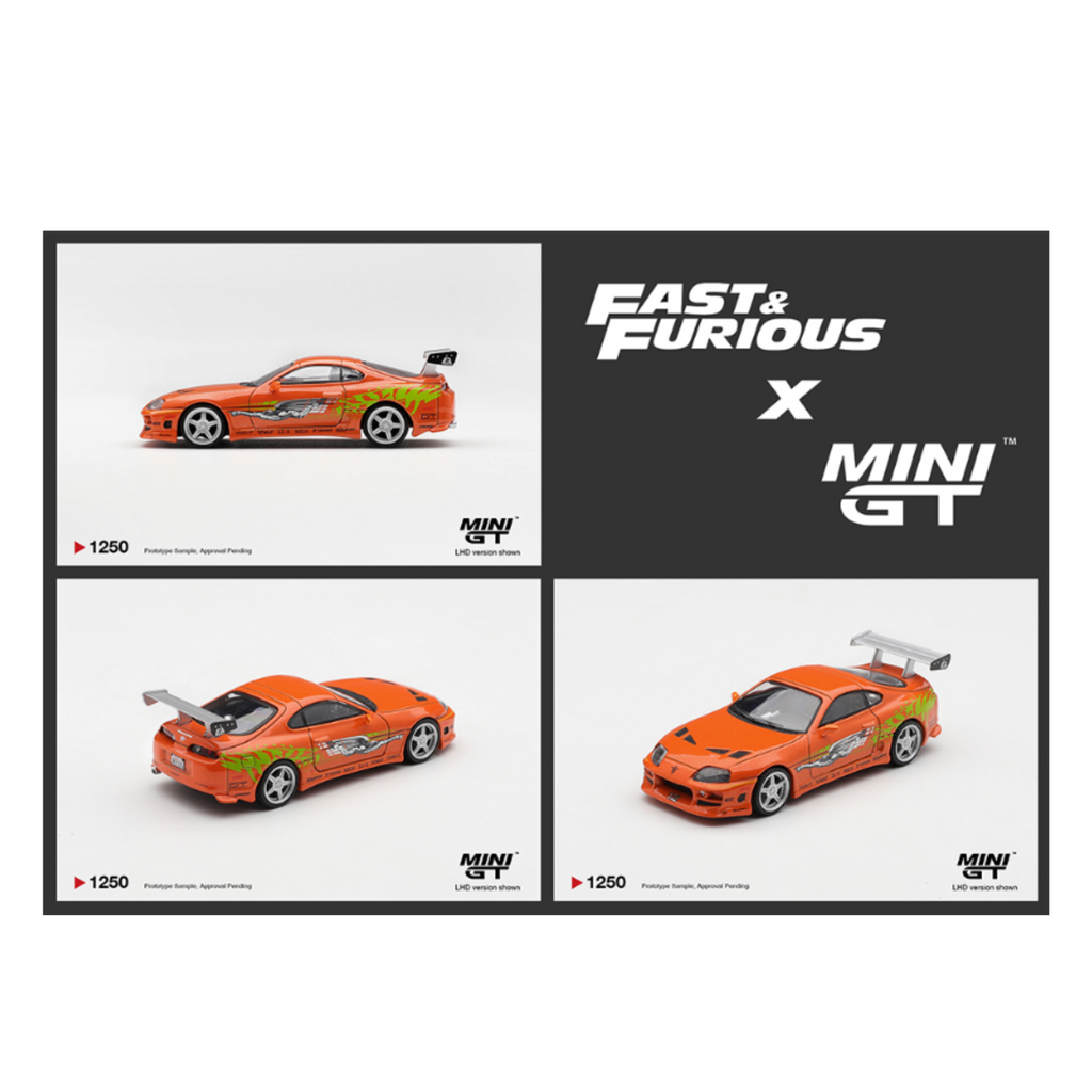 Mini GT Fast & Furious Toyota Supra BOMEX ” The Fast and the Furious” Brian O’Conner – Limited Edition (Preorder)