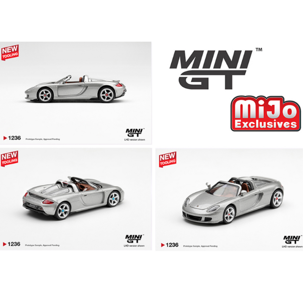 Mini GT Porsche Carrera GT – Silver – Limited Edition (Preorder)