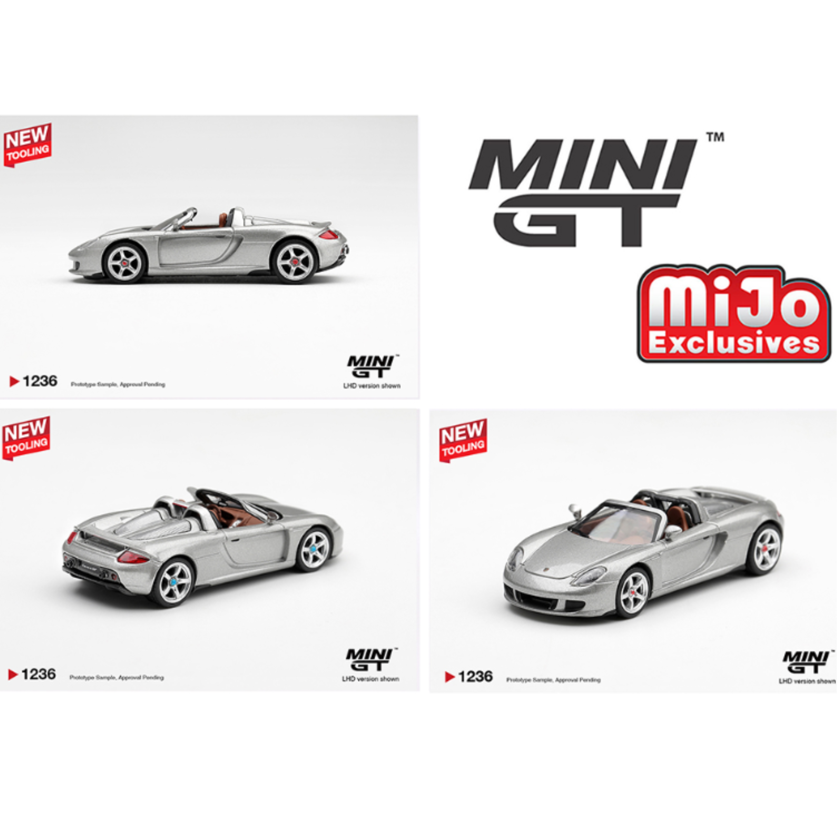 Mini GT Porsche Carrera GT – Silver – Limited Edition (Preorder)