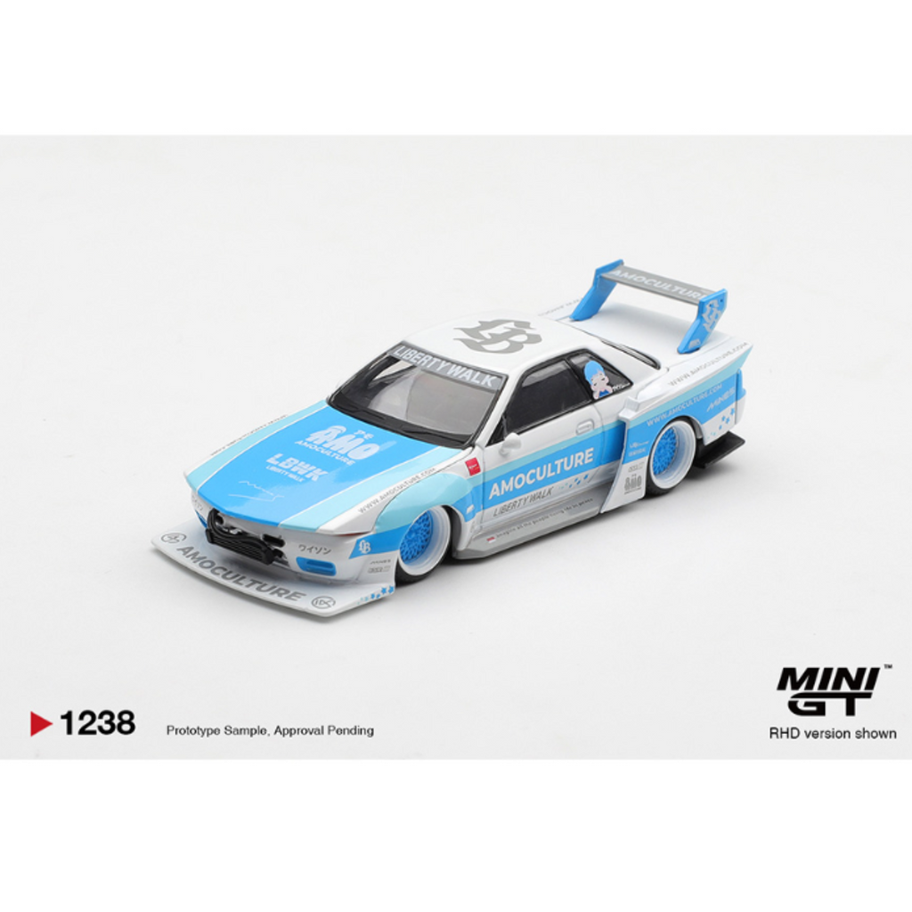 Mini GT Nissan Skyline GT-R (R32) LBWK Kaido Works AMOCULTURE – Limited Edition (Preorder)