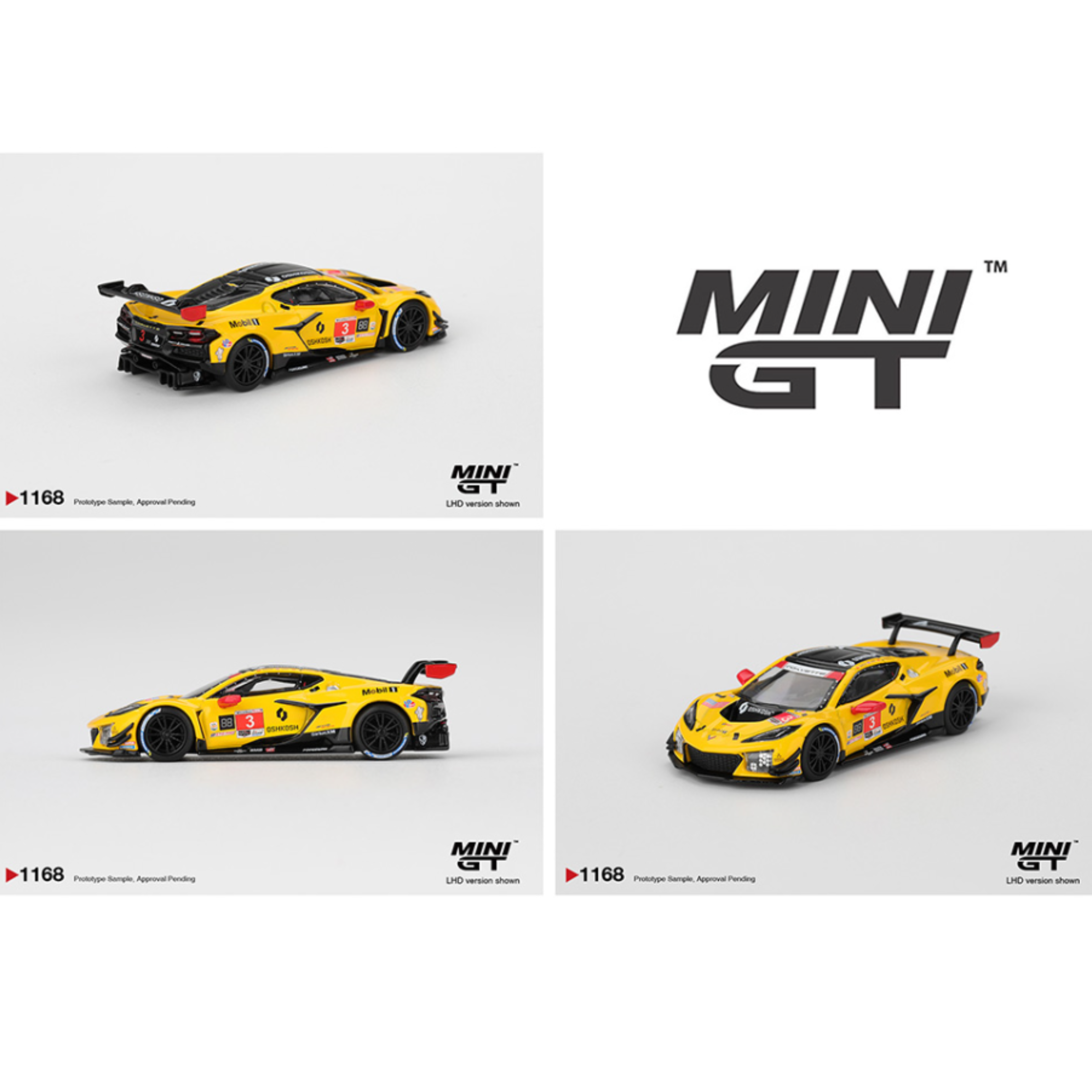 Mini GT Chevrolet Corvette Z06 GT3.R #3 Corvette Racing by Pratt Miller Motorsports 2025 IMSA Daytona 24 Hrs