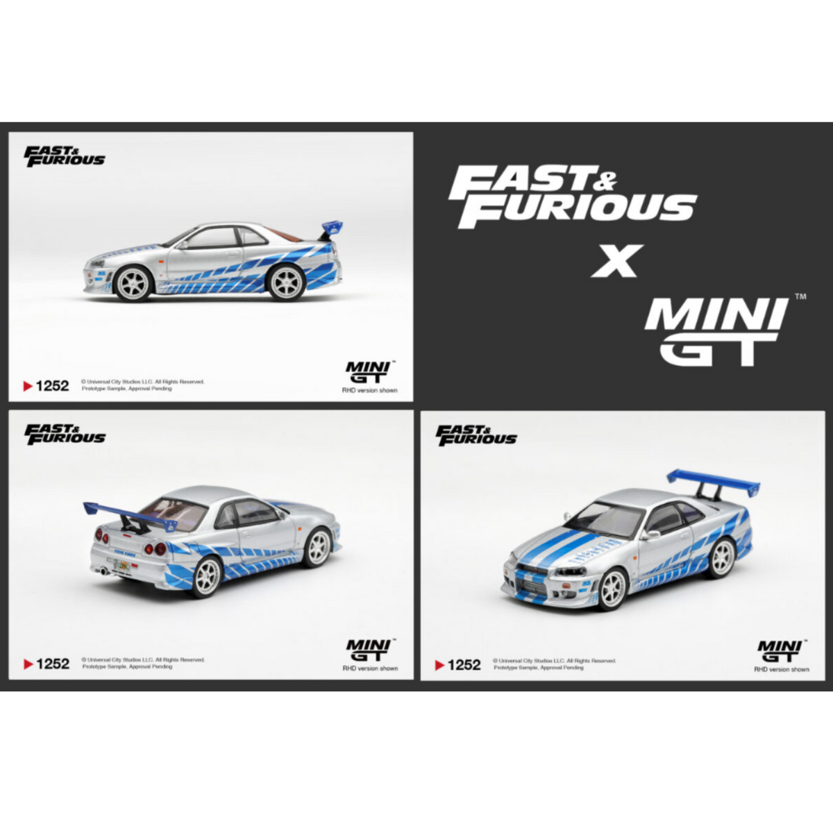 Mini GT Fast & Furious Dodge Nissan Skyline GT-R C-West “2 Fast 2 Furious” Brian O’Conner – Limited Edition (Preorder)