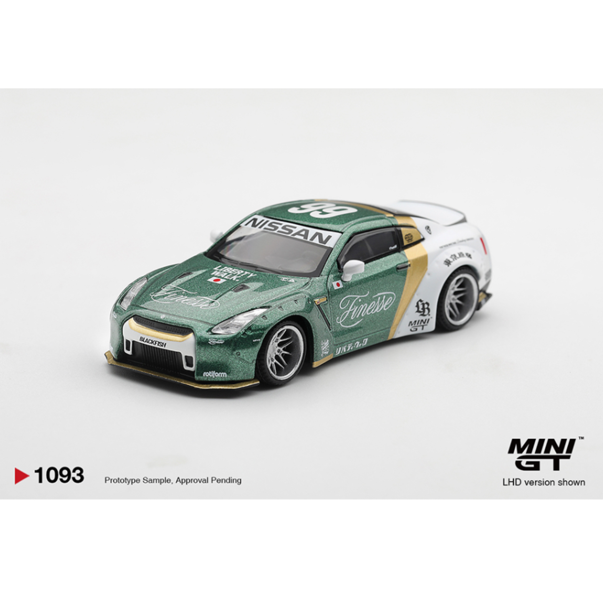 Mini GT Nissan GT-R (R35) LB★WORKS Type 1 Custom Ducktail Auto Finesse – Limited Edition (Preorder)