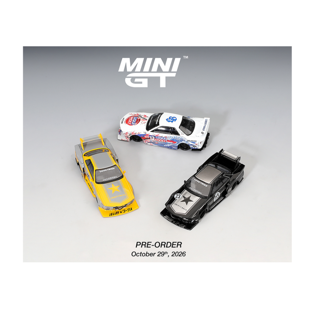 Mini GT INOZETEK x Liberty Walk R32 Set 2026 Show Edition 3 Cars Set – Show Special Edition (Preorder)