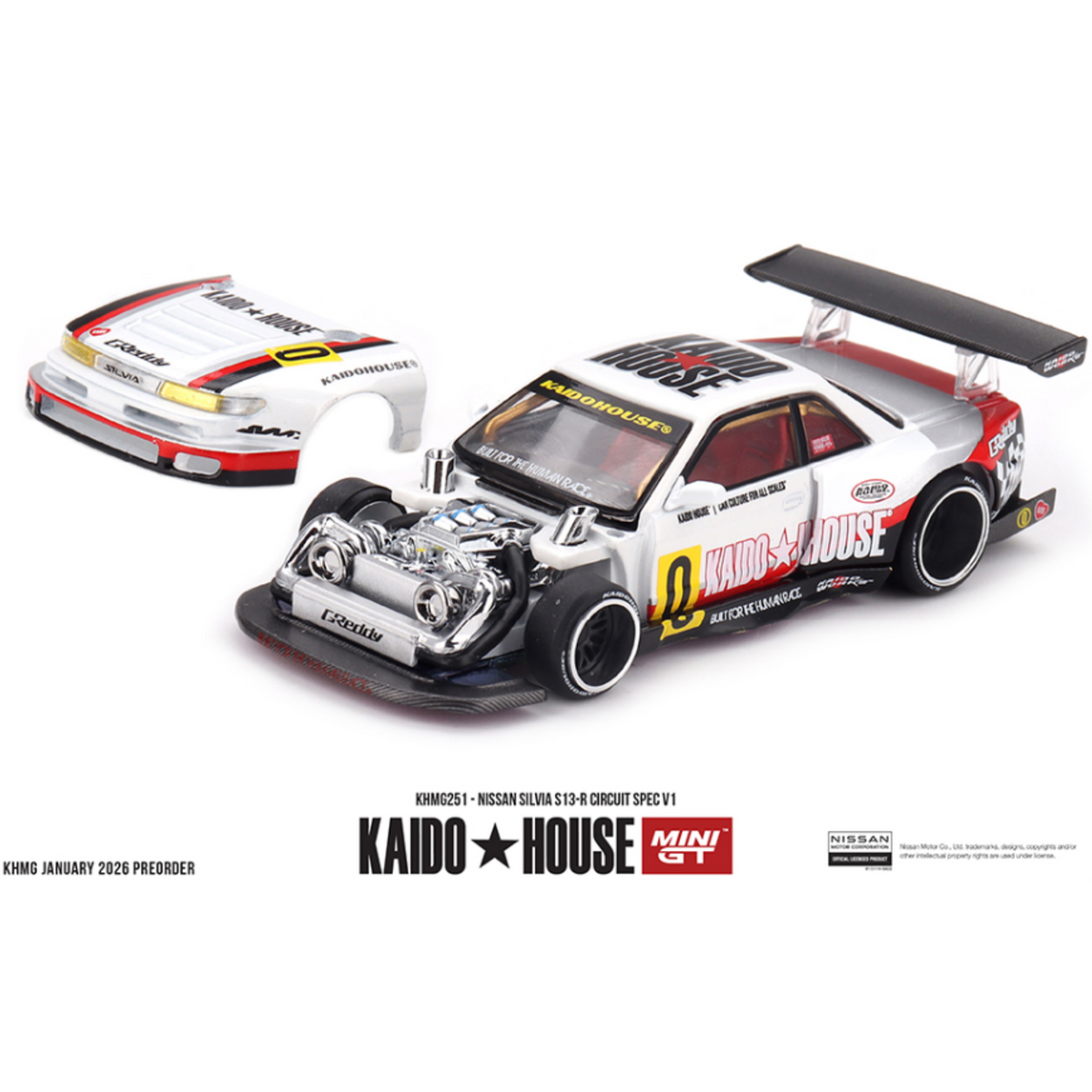 Kaido House x Mini GT Nissan Silvia S13-R Circuit Spec V1